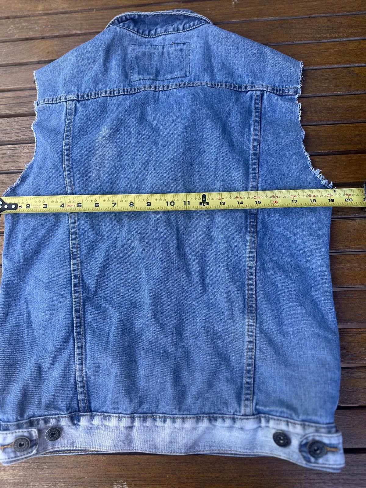 Other Vtge Rolling Paper Denim Vest Medium Distressed Cutoff Style Size US M / EU 48-50 / 2 - 6 Thumbnail