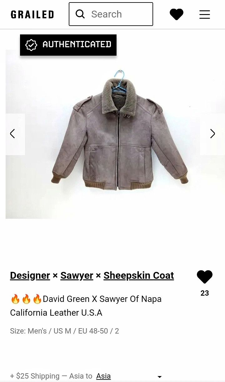 Sawyer of Napa 🔥🔥🔥David Green X Sawyer Of Napa California Leather U.S.A Size US M / EU 48-50 / 2 - 14 Thumbnail