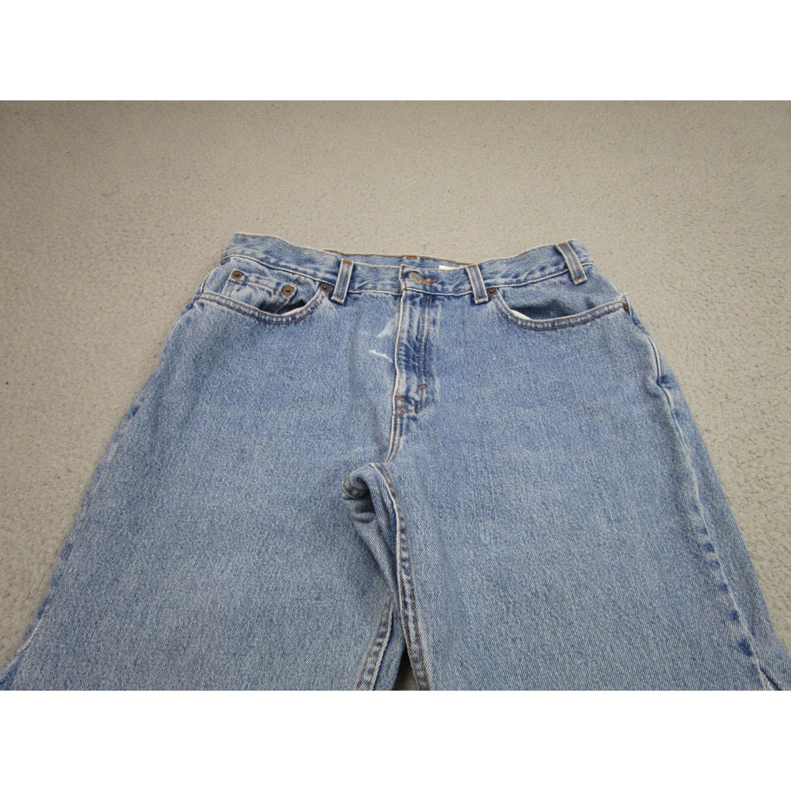 Levi's VINTAGE Levi's 505 Jeans Womens 14 Blue Flare Bell Bottom Denim Made USA 90s Mens, Womens, or Girls? Size 36" / US 14 / IT 50 - 2 Thumbnail
