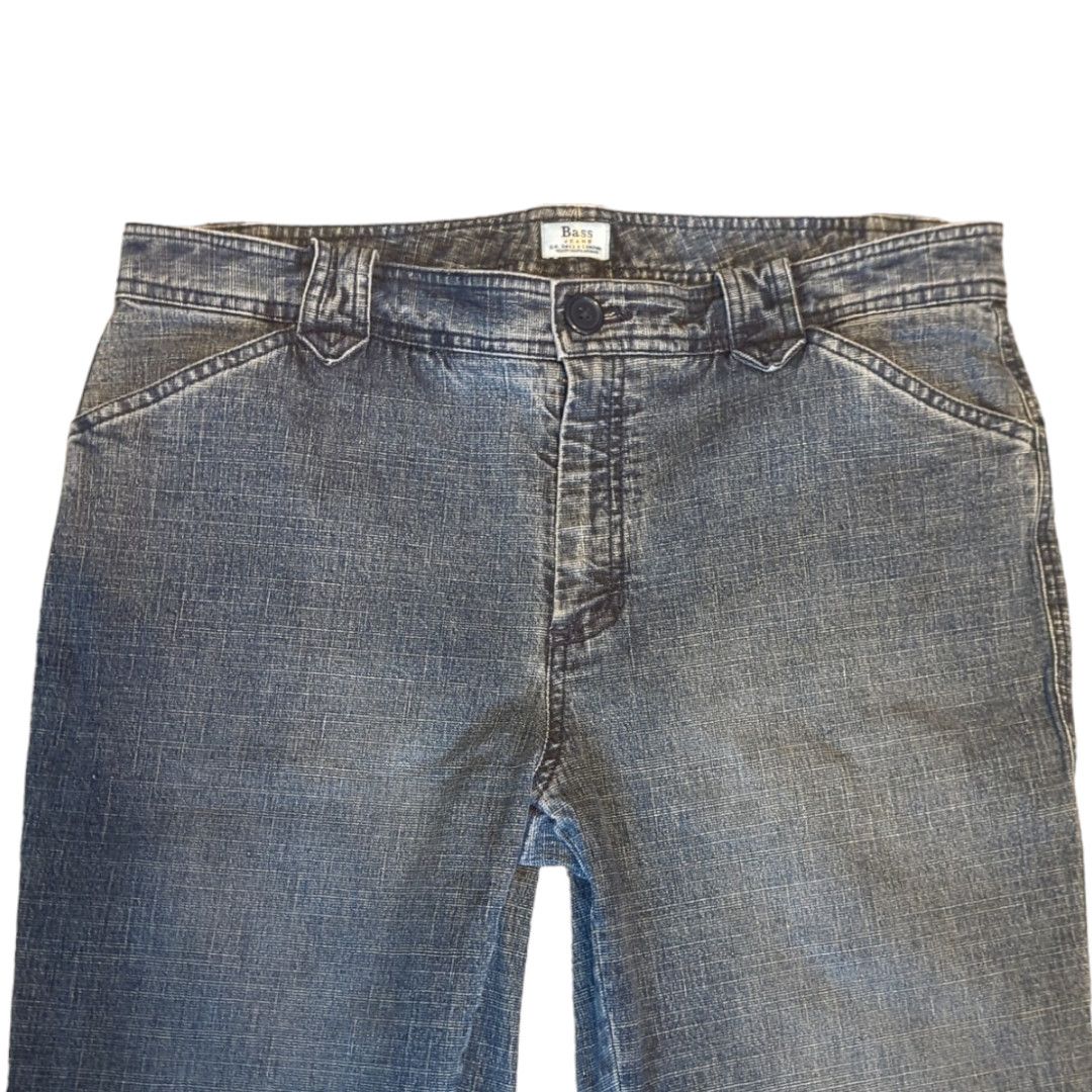 Bass BASS Blue Distressed Pattern Bootcut Jeans Women's Size 12 Size 34" / US 12 / IT 48 - 6 Thumbnail