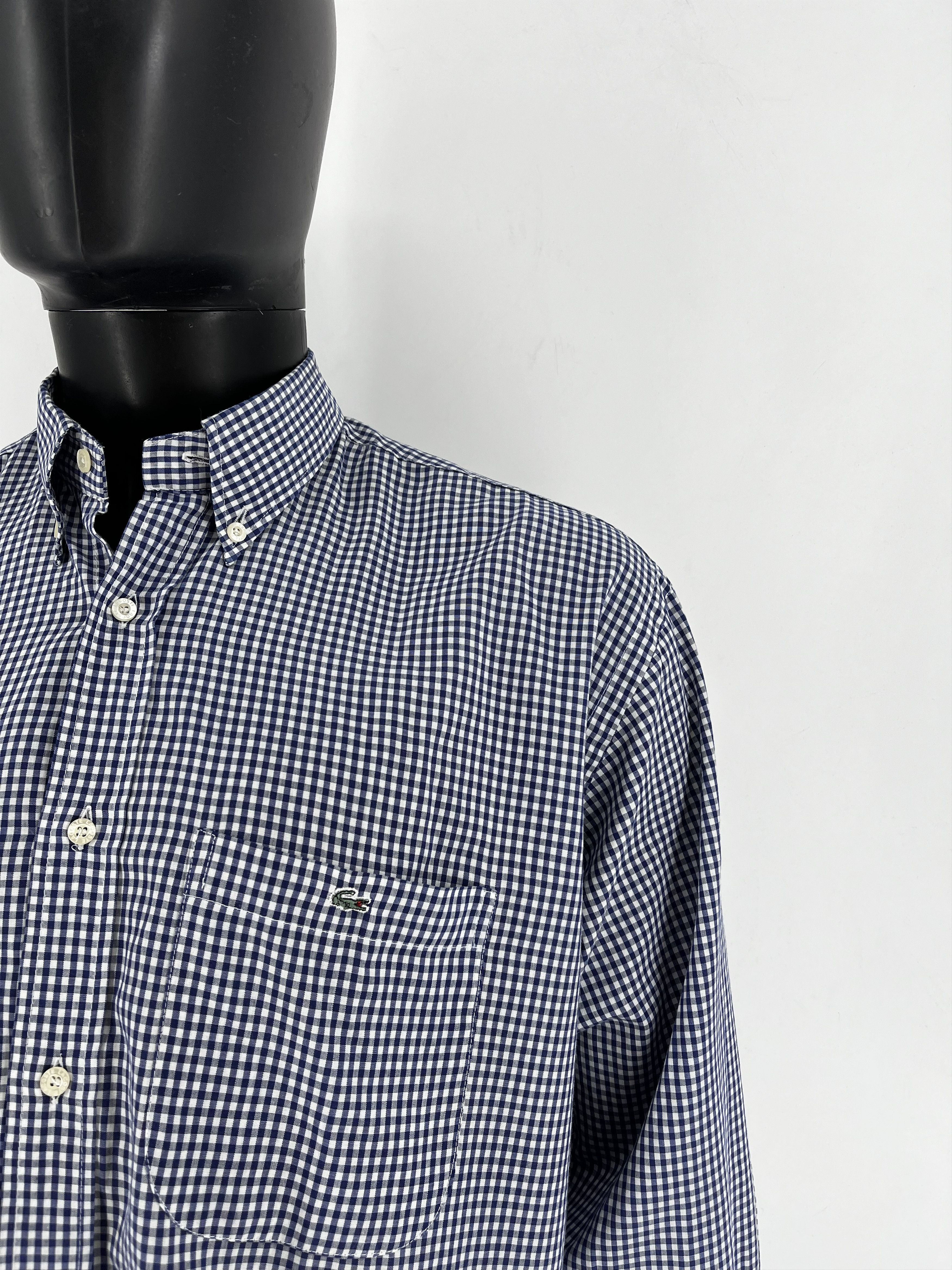Lacoste Lacoste Long Sleeve Button Down Shirt Plaid Collared Size US M / EU 48-50 / 2 - 6 Thumbnail