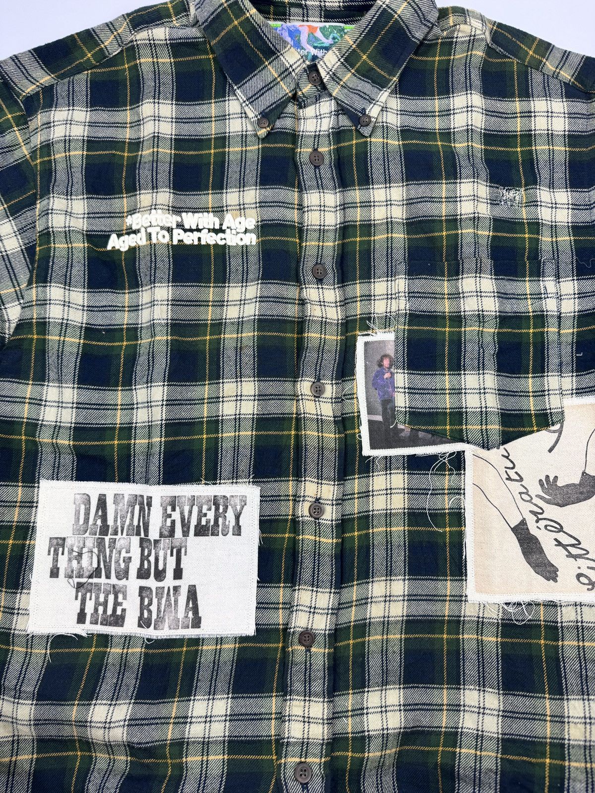 Better With Age MUIR REPAIR FLANNEL OVERSIZED SHIRT Size US L / EU 52-54 / 3 - 3 Thumbnail