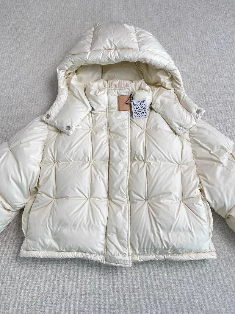 Loewe Loewe SS23 Solid Color Zip-Up Hooded Puffer Jacket Size XS / US 0-2 / IT 36-38 - 1 Thumbnail