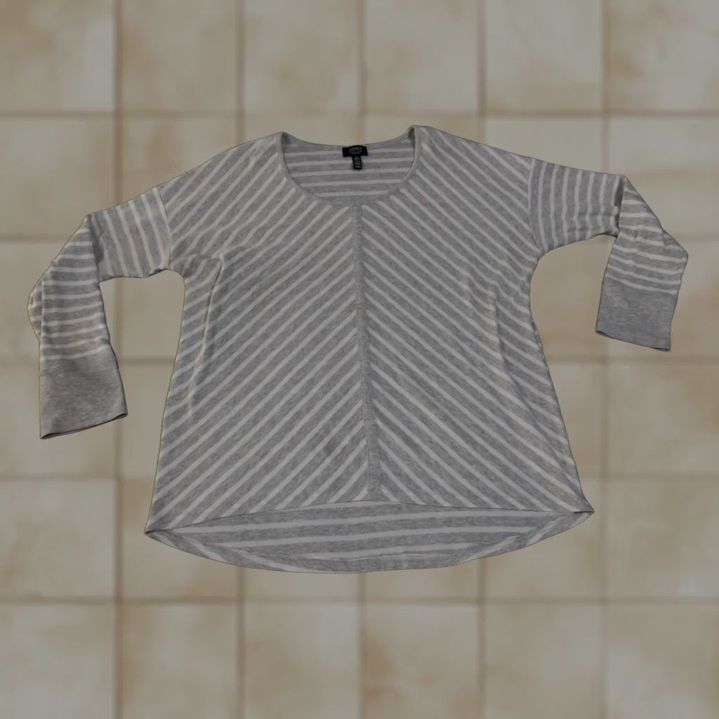 Jones New York Jones New York Pullover Womens XL Striped Lightweight Knit Long Sleeve Shirt Size XL / US 12-14 / IT 48-50 - 1 Thumbnail