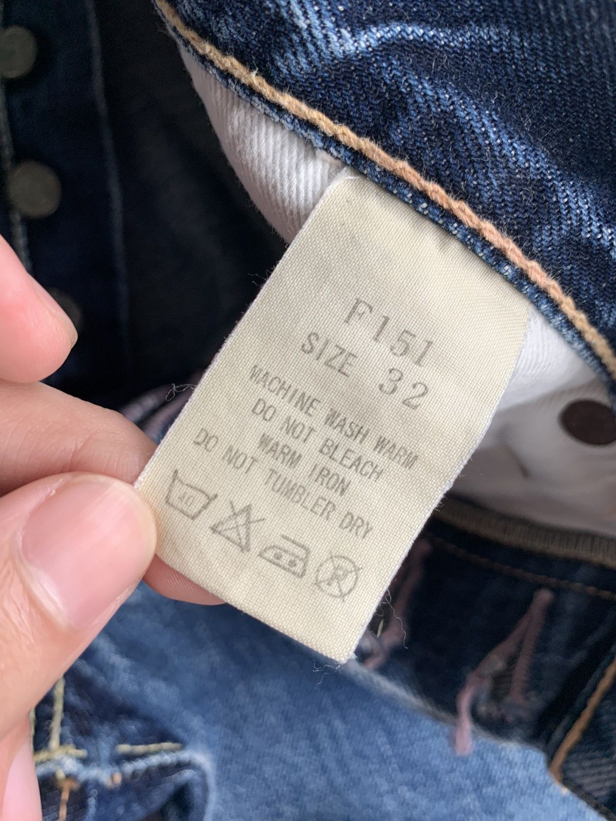 Kapital FOB Factory Selvedge Button Fly Japanese Denim Size US 30 / EU 46 - 17 Thumbnail