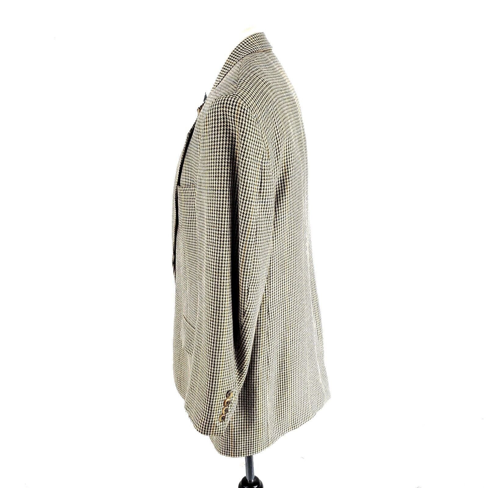 Bill Blass Bill Blass Bespoke Wool Silk 2 Button Sport Coat 40R Brown T Size 40R - 4 Thumbnail