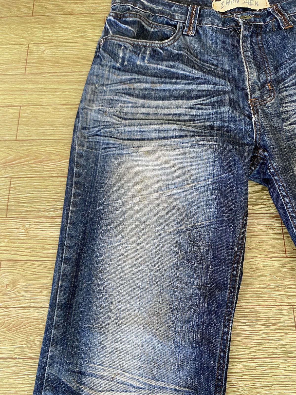 Japanese Brand Very Rare Vintage Japanee Brand Zhan Shen Baggy Jeans 2000s Size US 36 / EU 52 - 5 Thumbnail