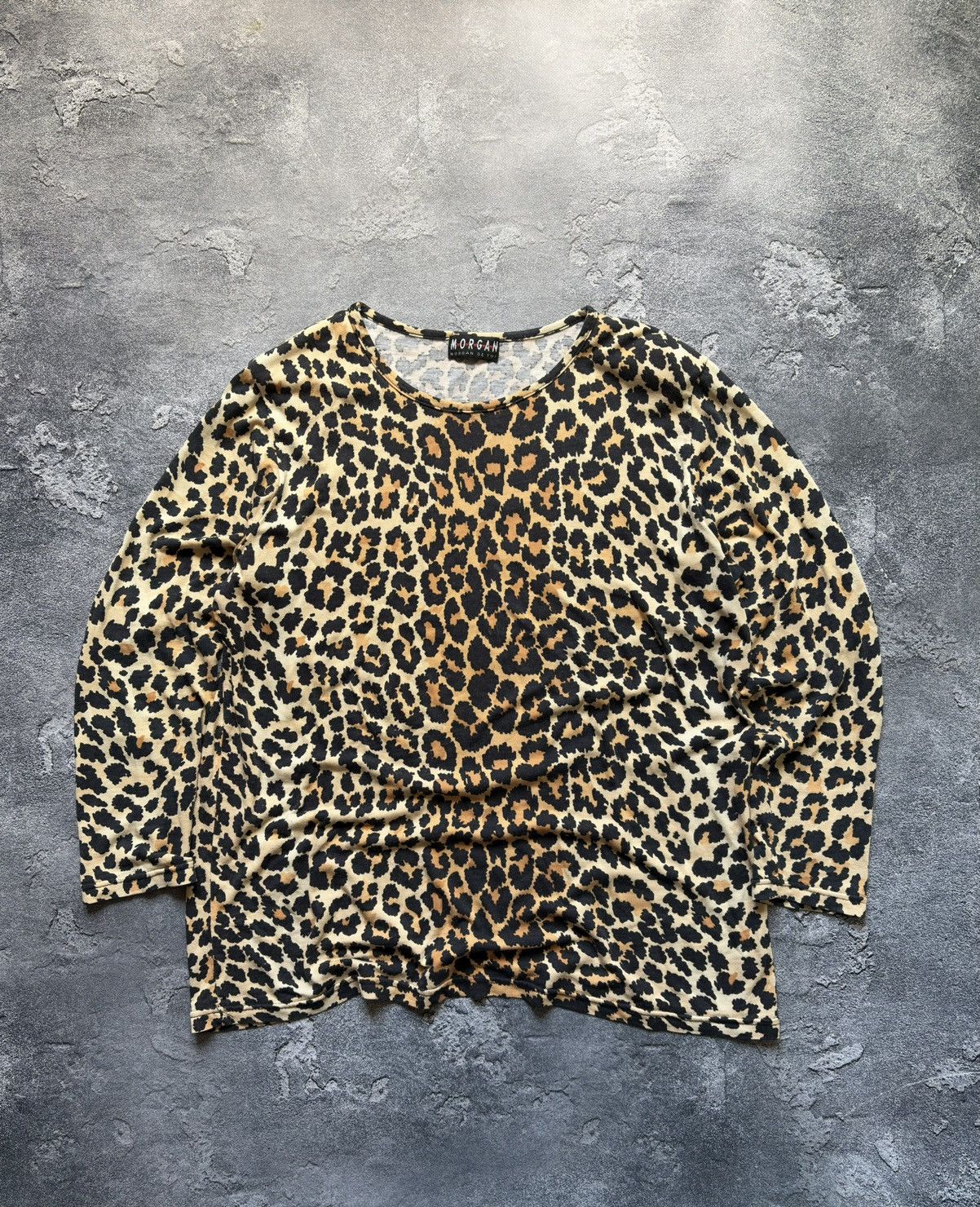 Roberto Cavalli Vintage Morgan De Toi Y2K Leopard Print Long Sleeve Top Size L / US 10 / IT 46 - 1 Thumbnail