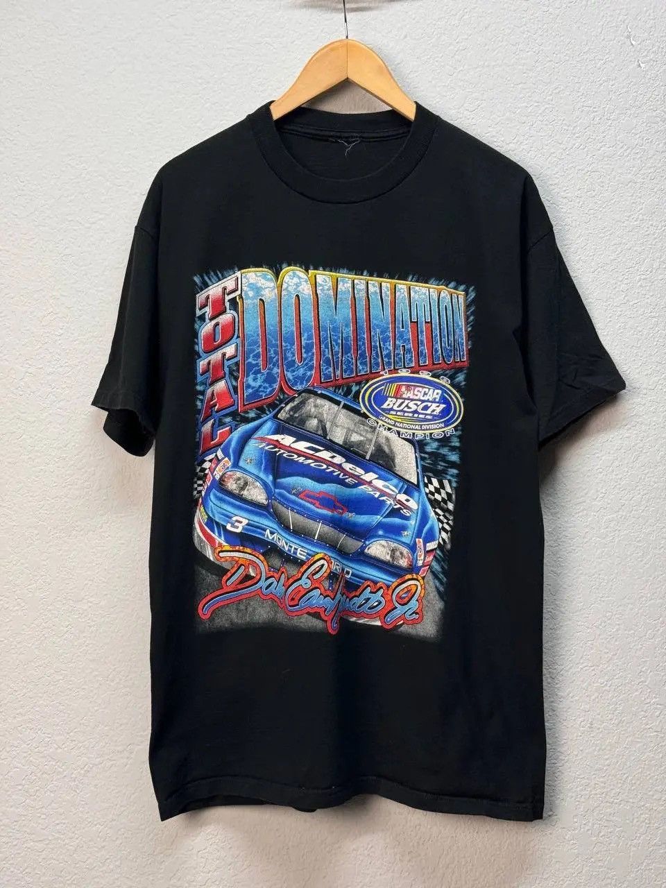 Band Tees × NASCAR × Vintage Vtg Vintage Dale Earnhardt Jr Total Domination 1998 Nascar Size US L / EU 52-54 / 3 - 12 Thumbnail