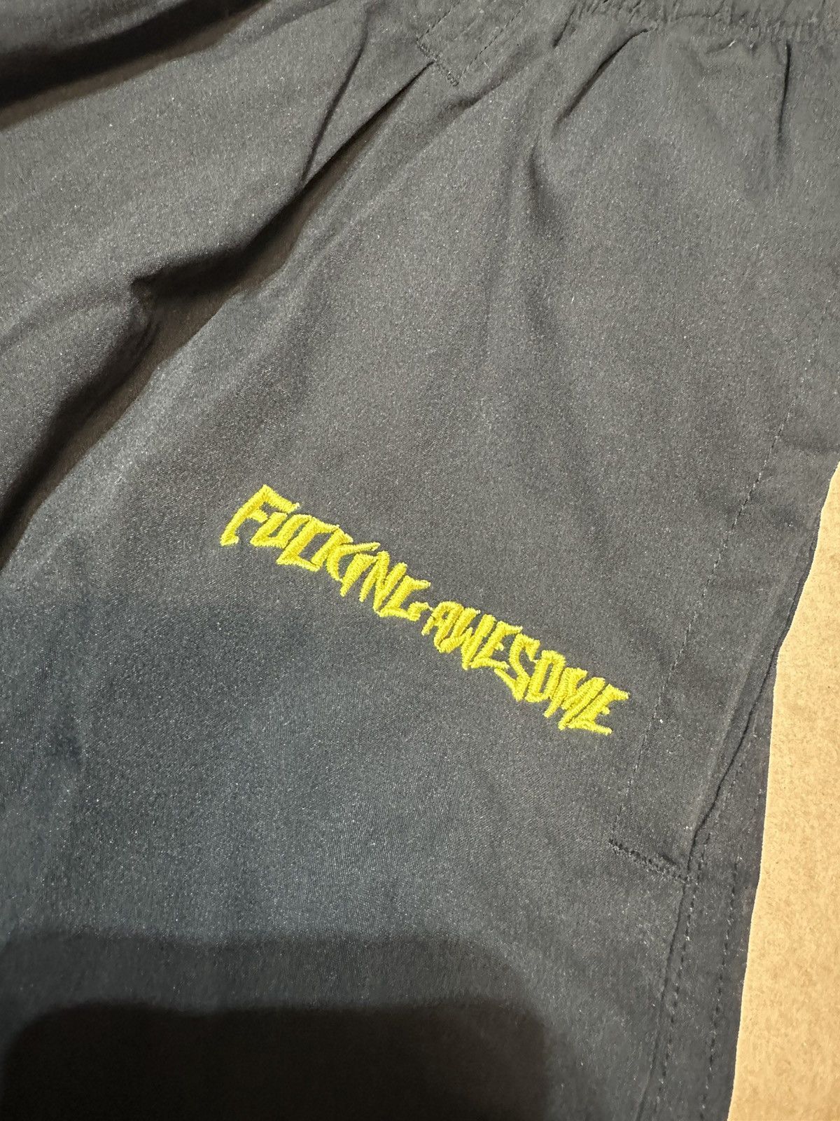 Fucking Awesome Fucking Awesome Embroidered Logo Track Pants Size US 31 - 4 Thumbnail