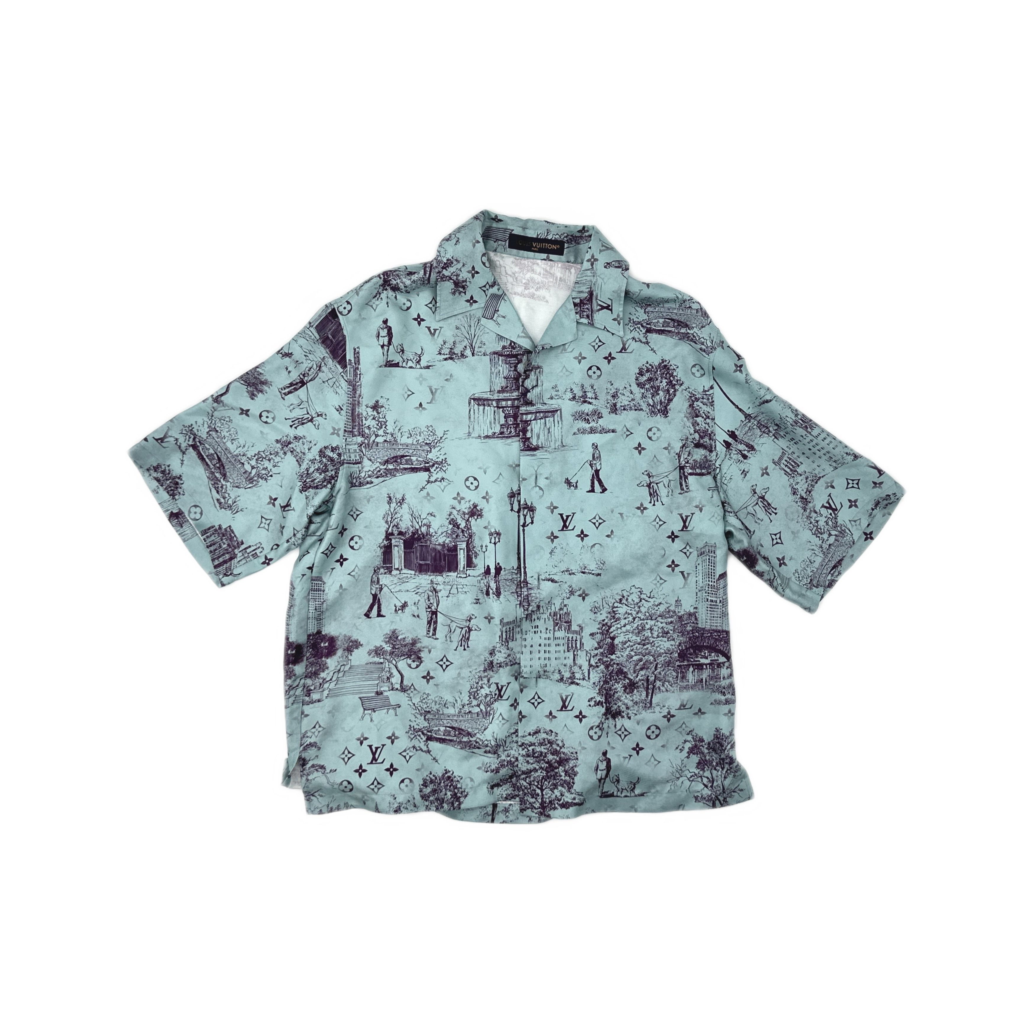 Louis Vuitton Louis Vuitton City Walk Silk Shirt Size L Size US L / EU 52-54 / 3 - 1 Thumbnail