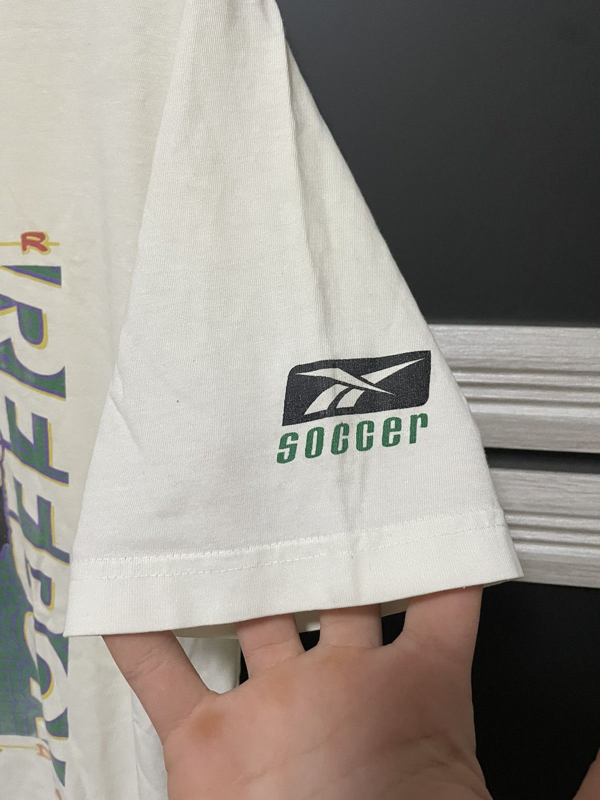 Reebok × Vintage Reebok 90s Eric Wynalda Fotball USA Vintage T-Shirt Jersey Size US S / EU 44-46 / 1 - 2 Thumbnail