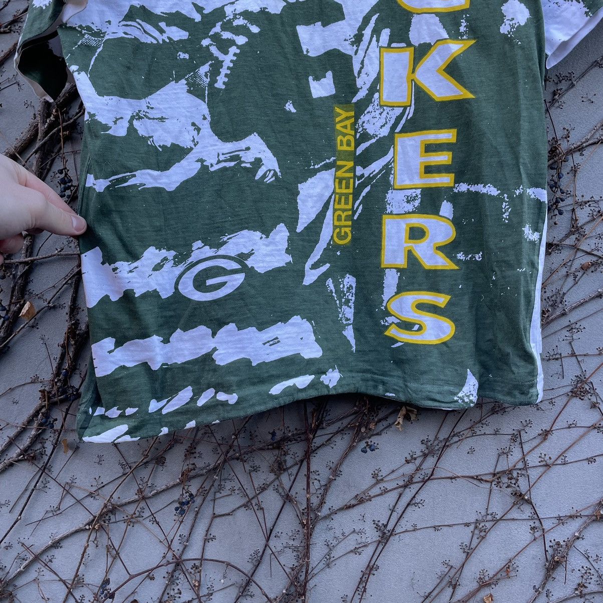 NFL Vintage 90’s Green Bay Packers Overprint NFL T-Shirt Size US M / EU 48-50 / 2 - 9 Thumbnail