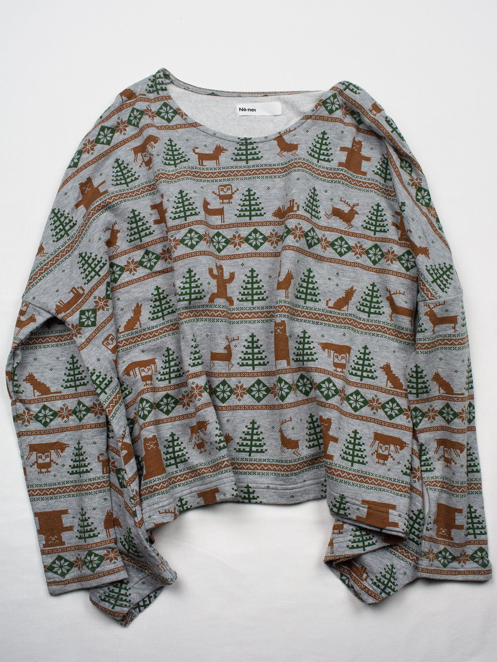 Ne-Net Né-net - winter print wide fit crewneck - size 2 Size S / US 4 / IT 40 - 5 Thumbnail