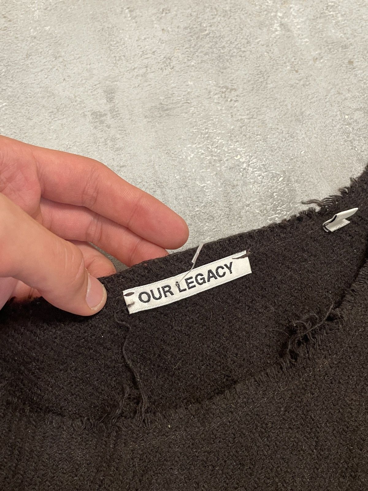 Our Legacy Our Legacy DISTRESSED Wool Brown Sweater Knit Avant-Garde Size US M / EU 48-50 / 2 - 4 Thumbnail
