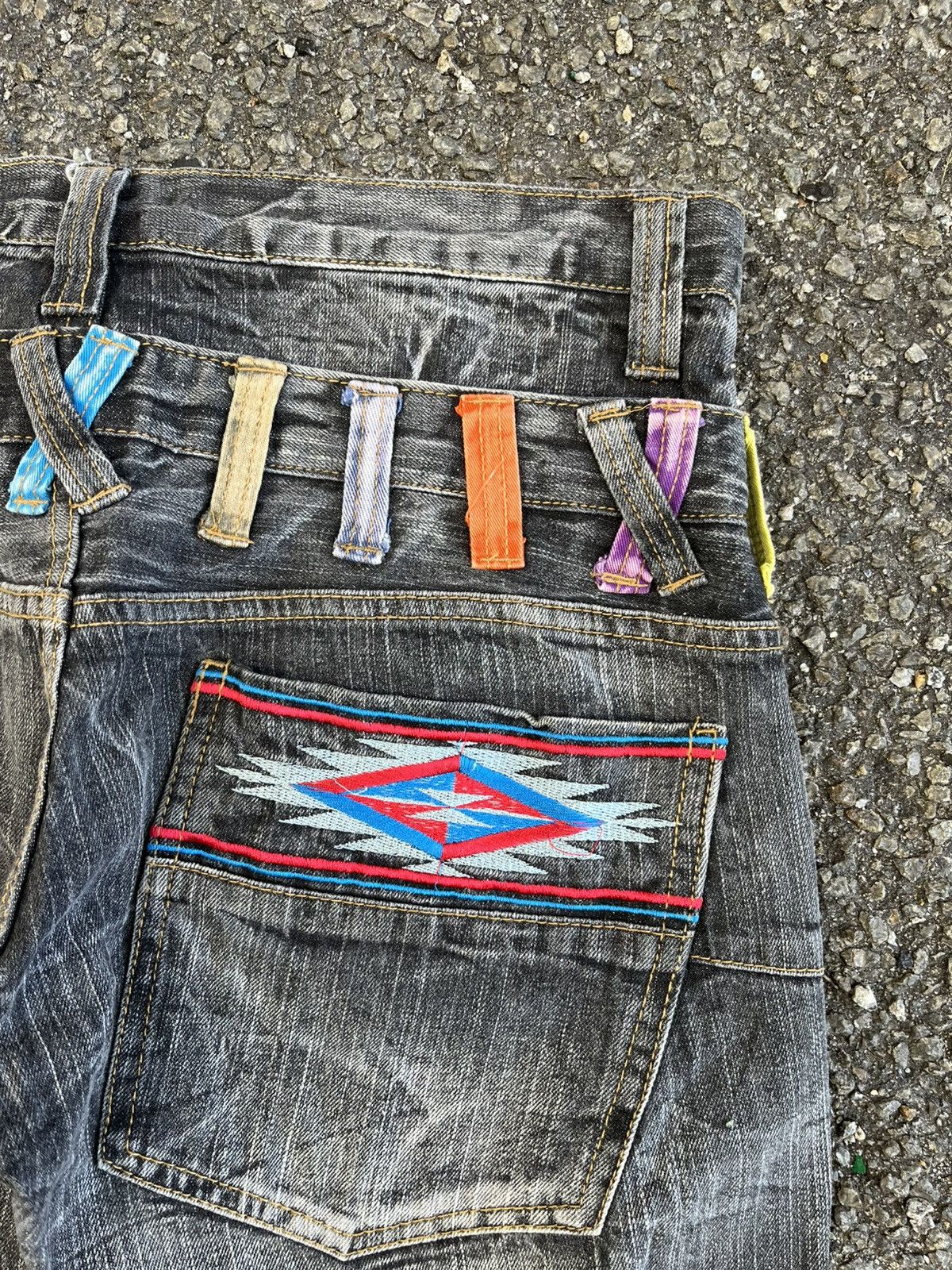 Hysteric Glamour Japanese Double Waist Distress Denim Jeans Undercover Styled Size US 32 / EU 48 - 13 Thumbnail