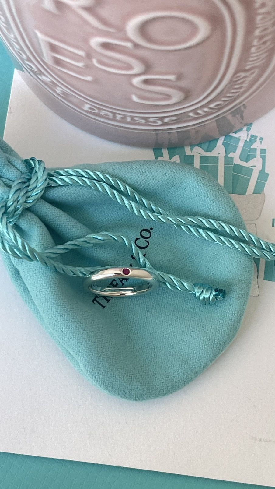 Tiffany & Co. Tiffany & Co. Elsa Peretti Ruby Silver Stacking Band 5 $450 Size ONE SIZE - 11 Thumbnail