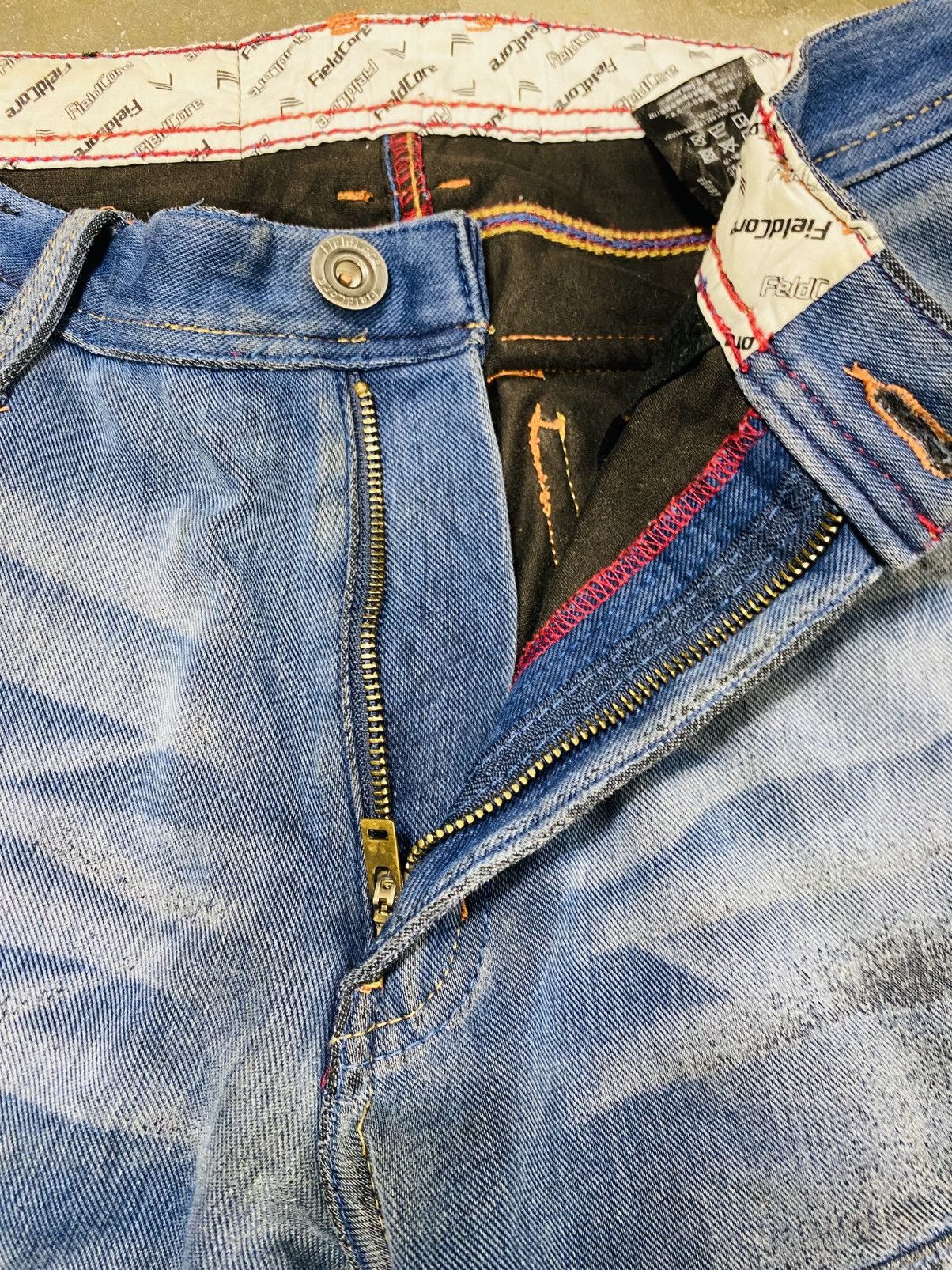 Japanese Brand Rare Fieldcore Strecthable Banana Curve Cargo Jeans Size US 30 / EU 46 - 8 Thumbnail