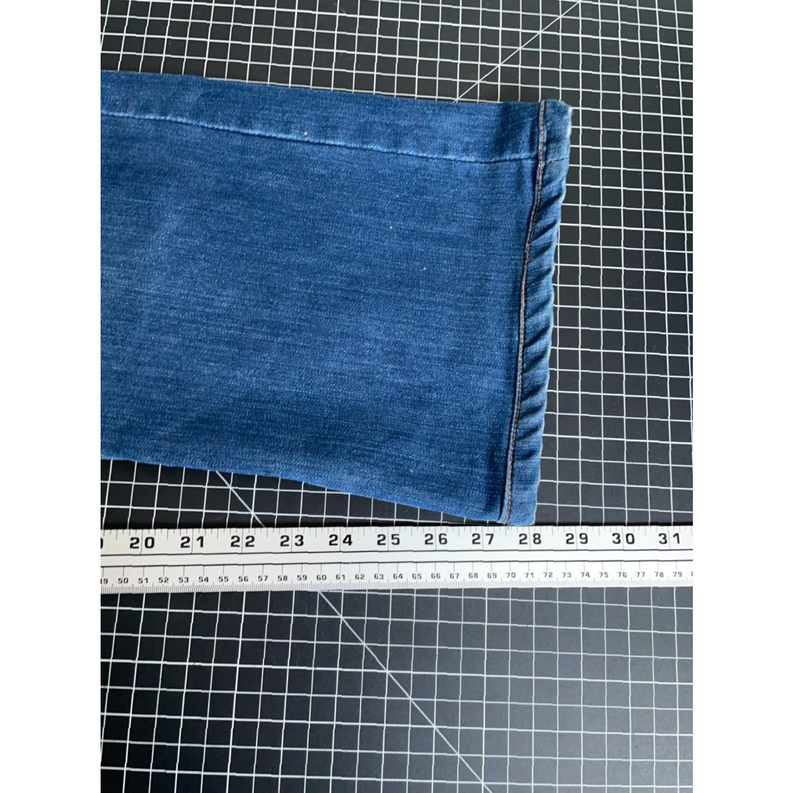 DL1961 DL1961 DL1961 Fisher Wide Leg Jeans Men's 34 x 28 Blue Denim Flare Cotton Blend Size US 34 / EU 50 - 7 Thumbnail