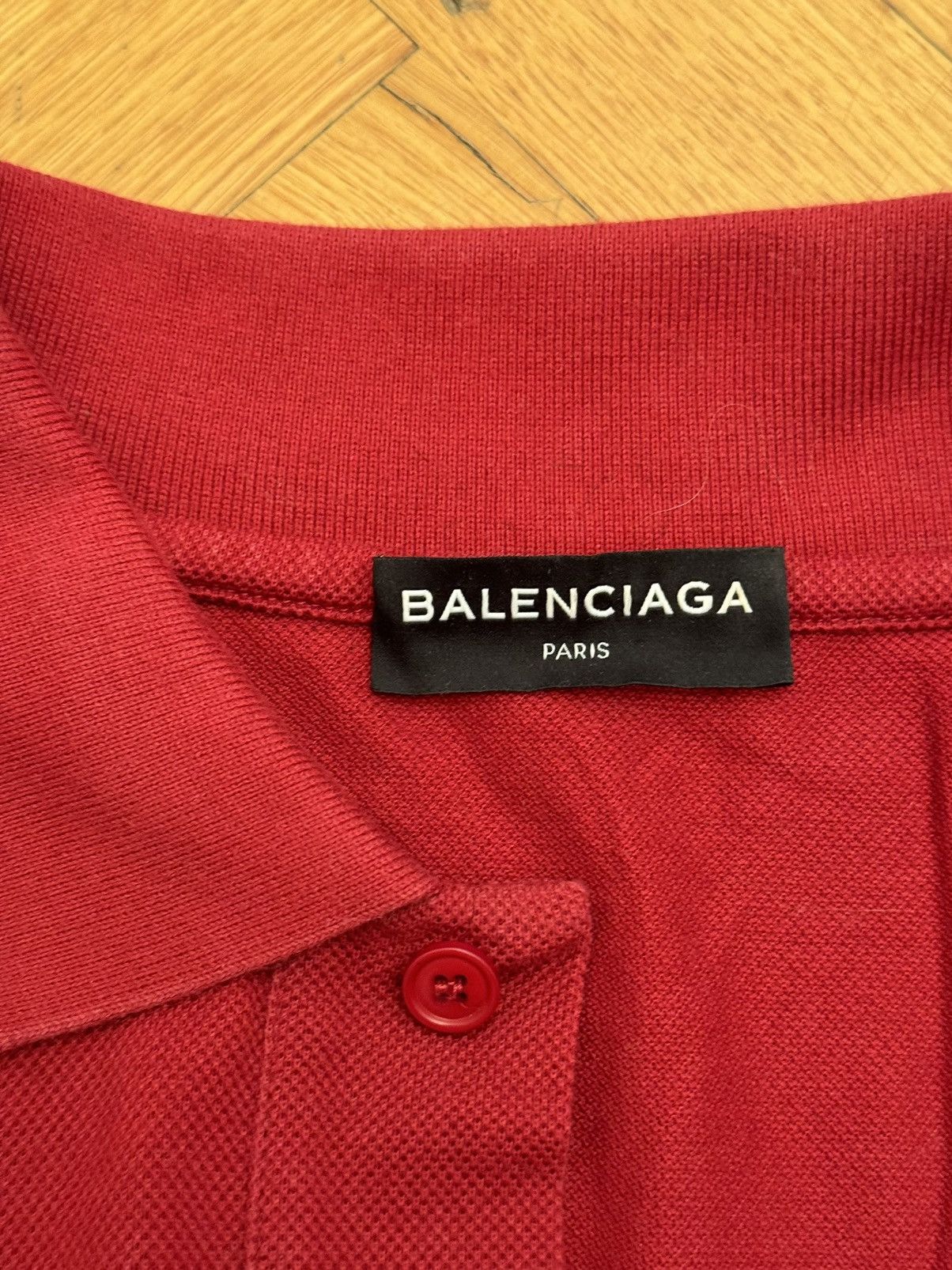 Balenciaga BALENCIAGA red polo AW17 Size US L / EU 52-54 / 3 - 5 Thumbnail