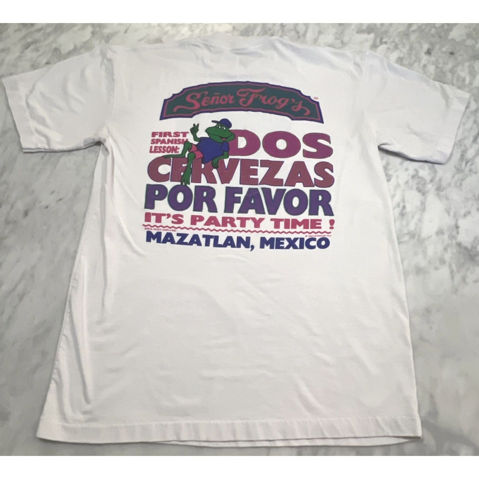 Vintage VINTAGE Senor Frog’s T Shirt Men's XL Beachwear 1990s Mazatlan Mexico Graphic Tee Faded Size US XL / EU 56 / 4 - 2 Thumbnail