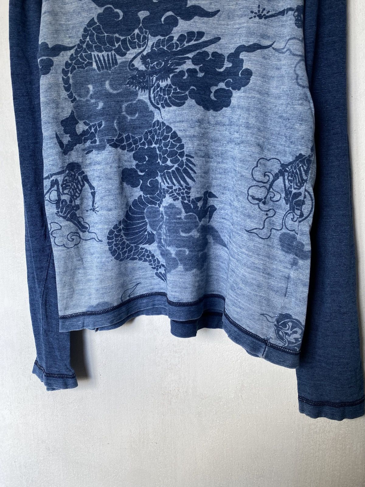 If Six Was Nine Austere Japan Koromo Skeleton Dragon Sukajan Longsleeve Size US S / EU 44-46 / 1 - 6 Thumbnail