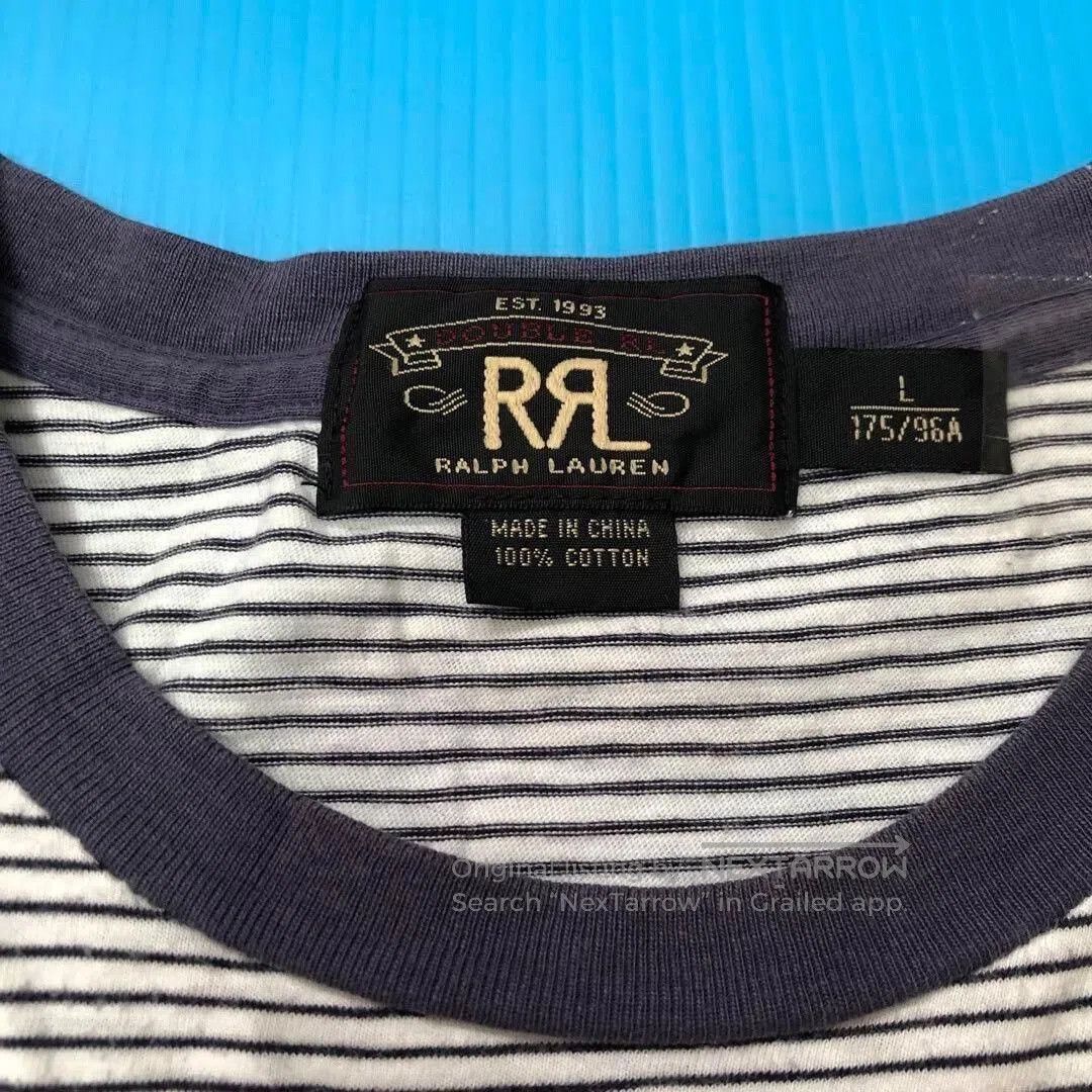 RRL Ralph Lauren Rare 2000s Double RL Striped Tee. Size US L / EU 52-54 / 3 - 2 Thumbnail