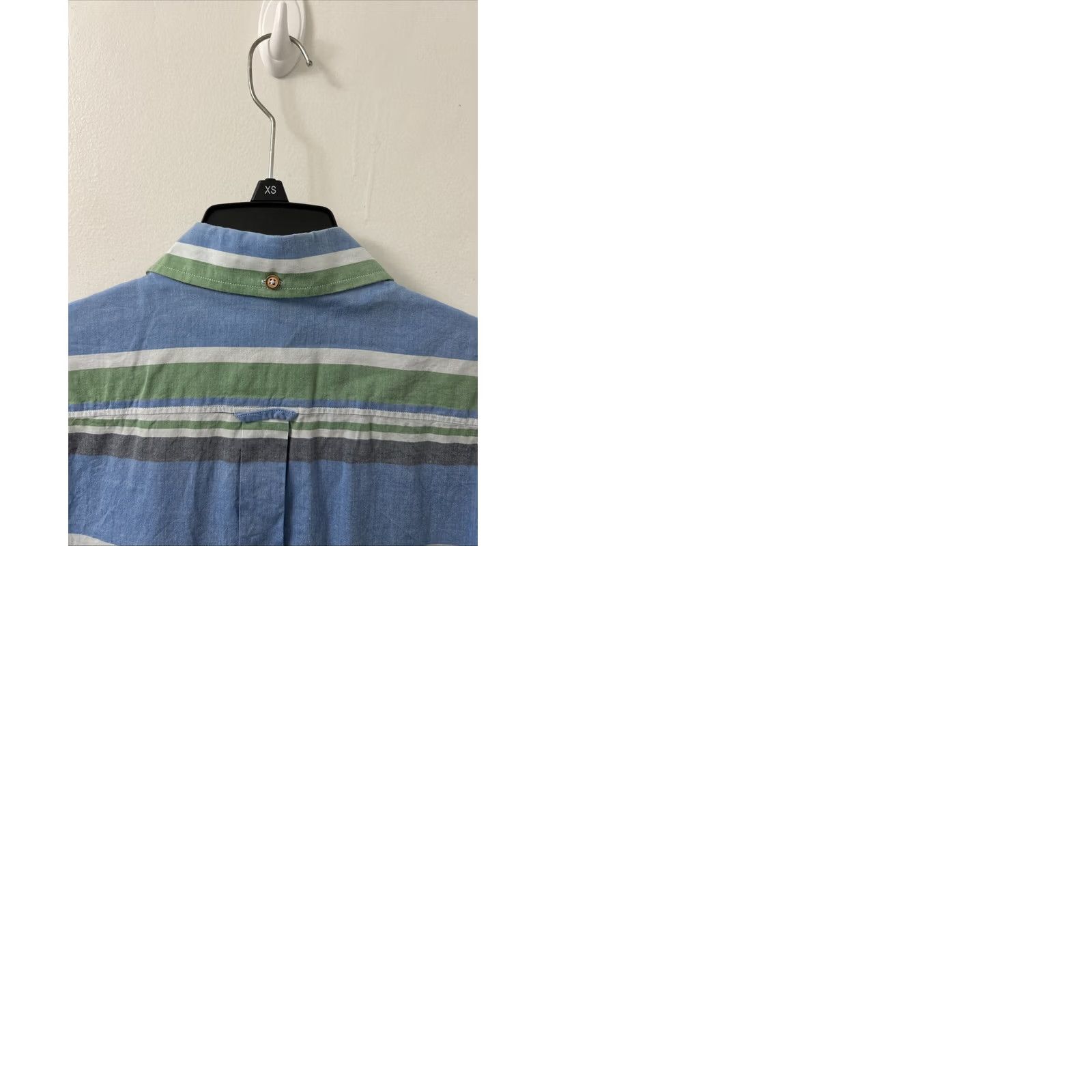 Vintage Ben Sherman Shirt Mens L Blue Oxford Striped Button-Down Short Sleeve Size US L / EU 52-54 / 3 - 9 Thumbnail