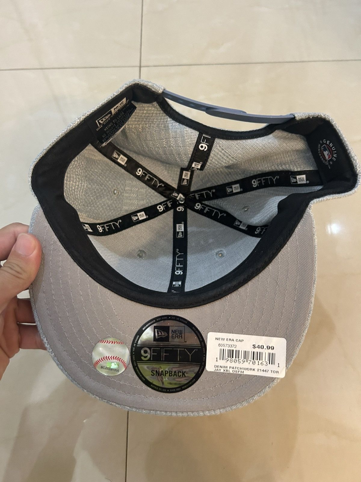 New Era Toronto Blue Jays Denim Hat Size ONE SIZE - 3 Thumbnail