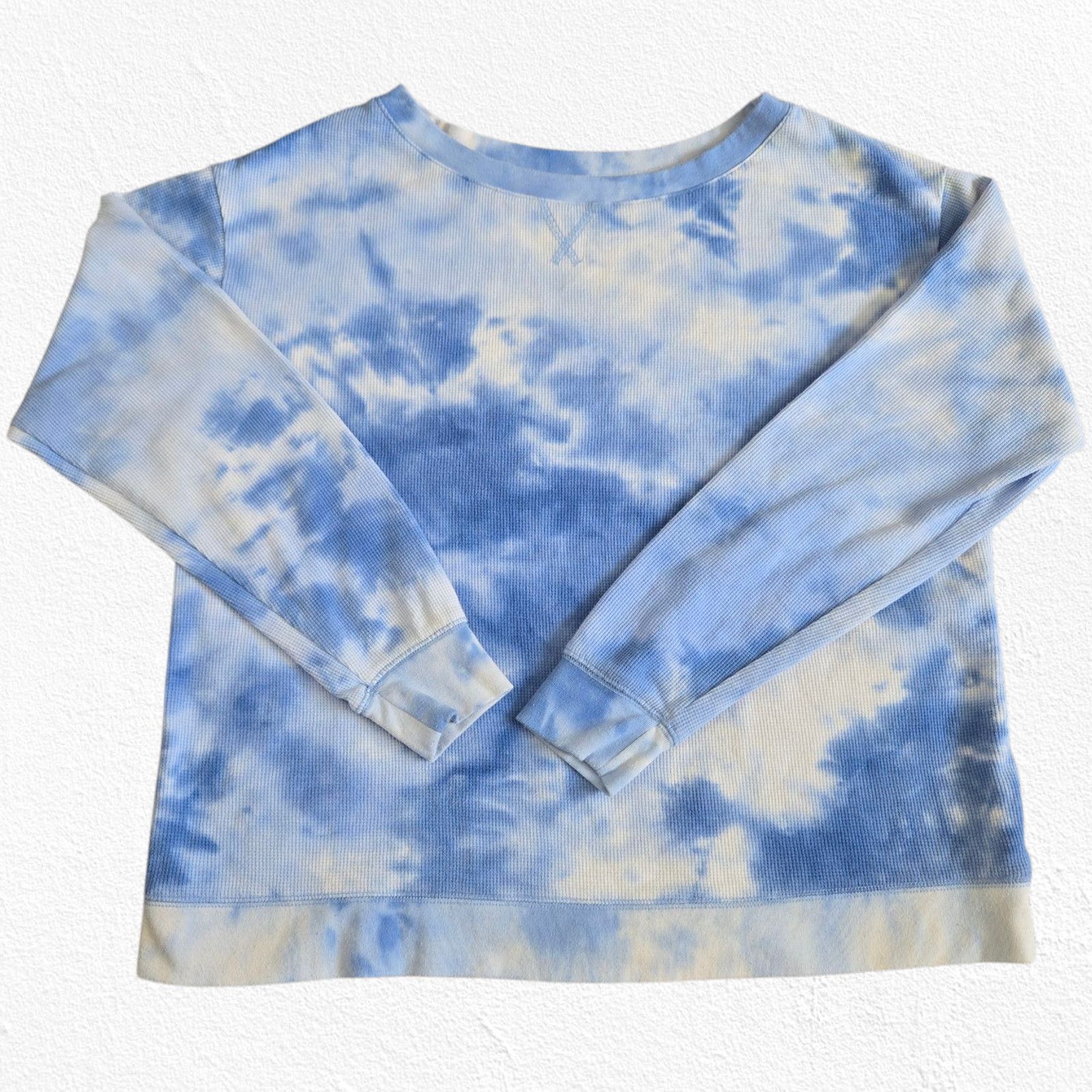 Splendid Splendid Blue Tie Dye Long Sleeve Top Size Medium Size M / US 6-8 / IT 42-44 - 1 Thumbnail