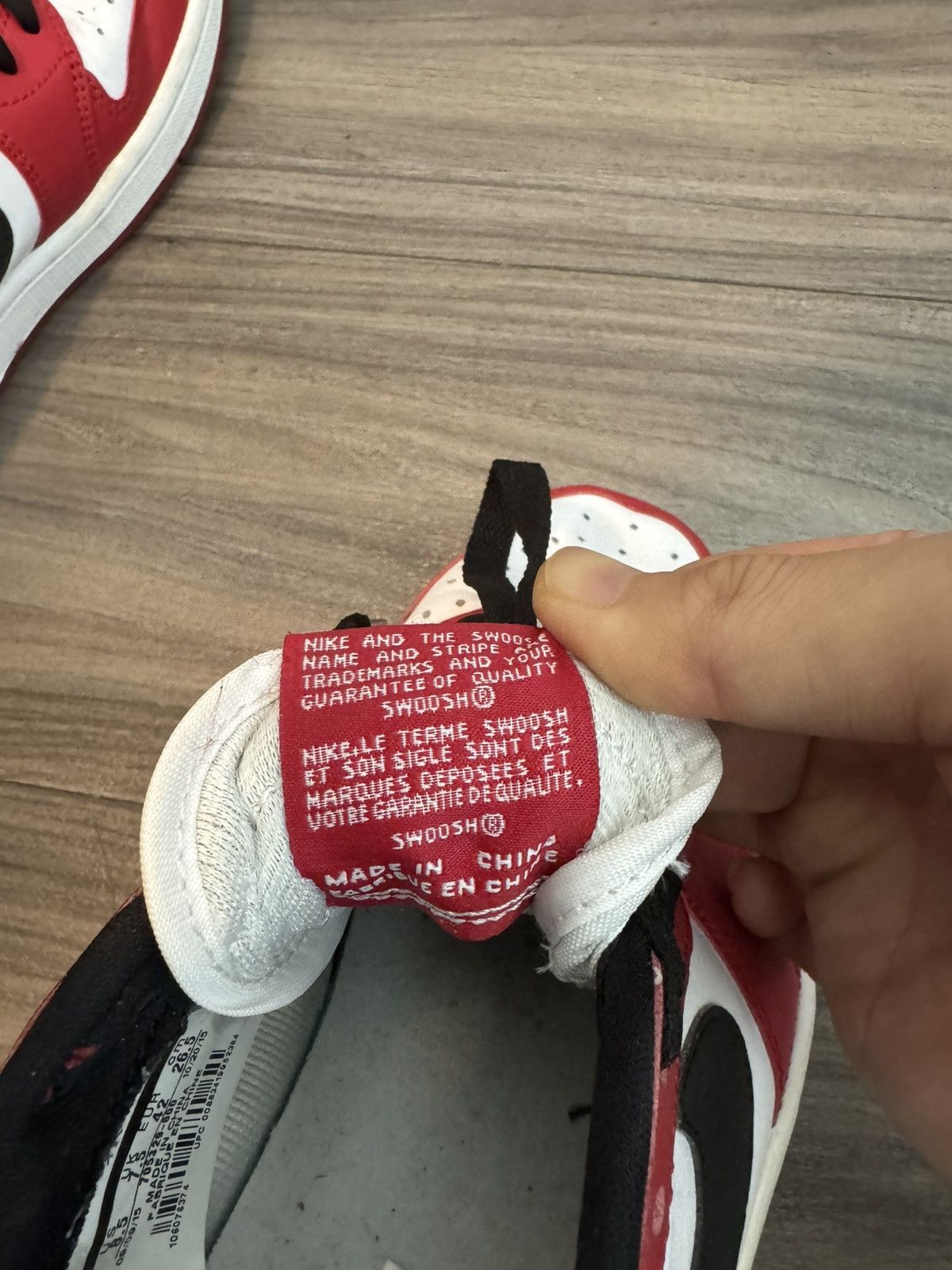 Jordan Brand × Nike Jordan 1 retro low chicago 2016. US M 8.5. Rare size Size US 8.5 / EU 41-42 - 6 Thumbnail