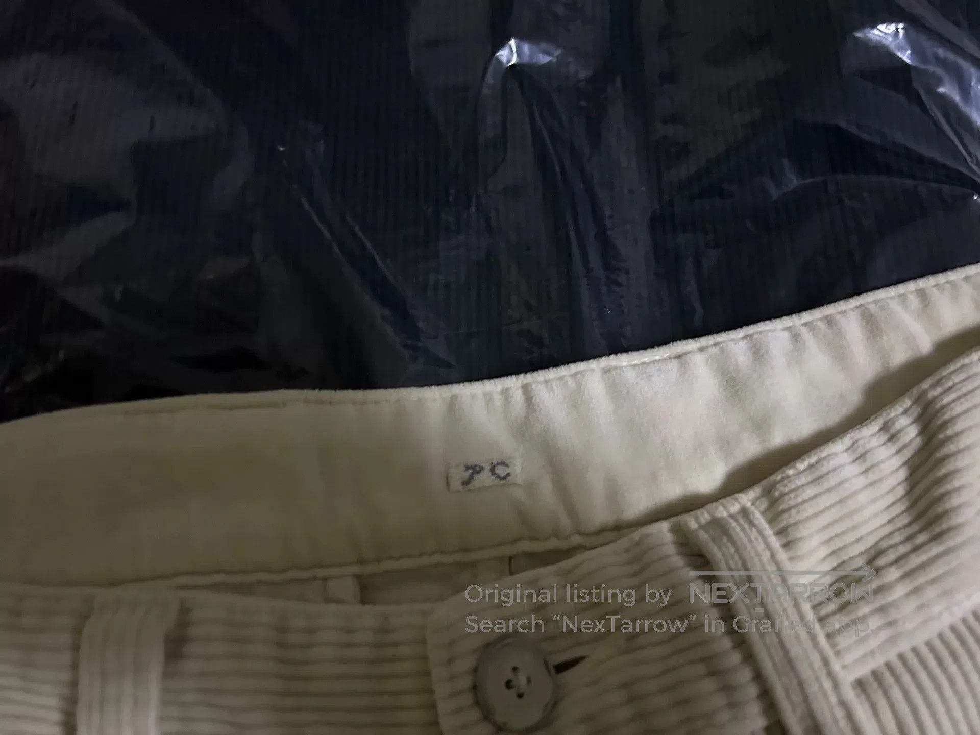 porter classic corduroy pants in white.