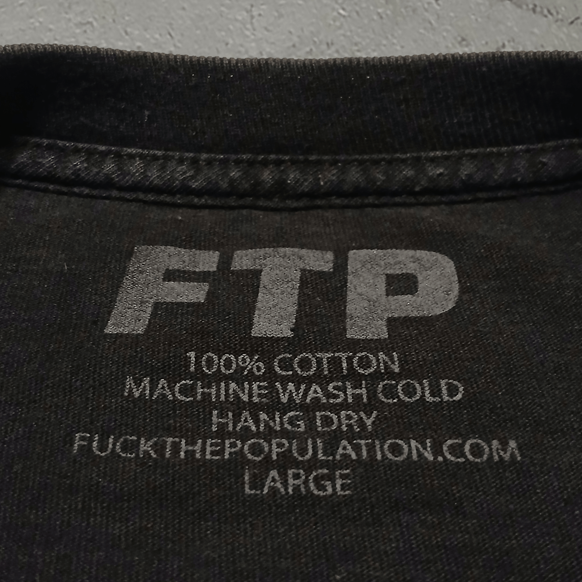 Fuck The Population FTP OG 3m Reflective Logo Tee Size Large Kcuf The Population Size US L / EU 52-54 / 3 - 5 Thumbnail