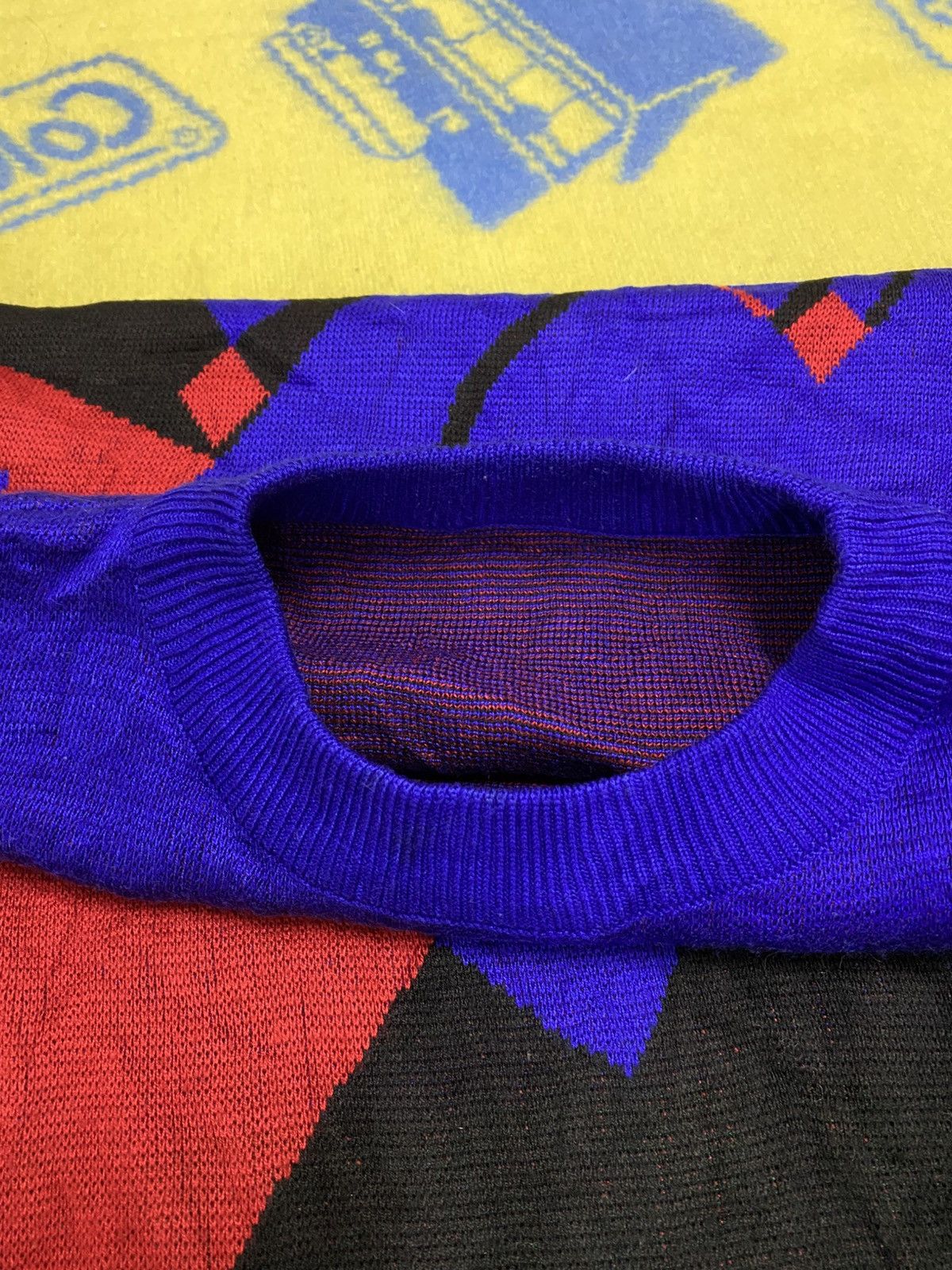 Japanese Brand × Vintage Japanese Knitwear x Vintage Abstrack Size US L / EU 52-54 / 3 - 9 Thumbnail