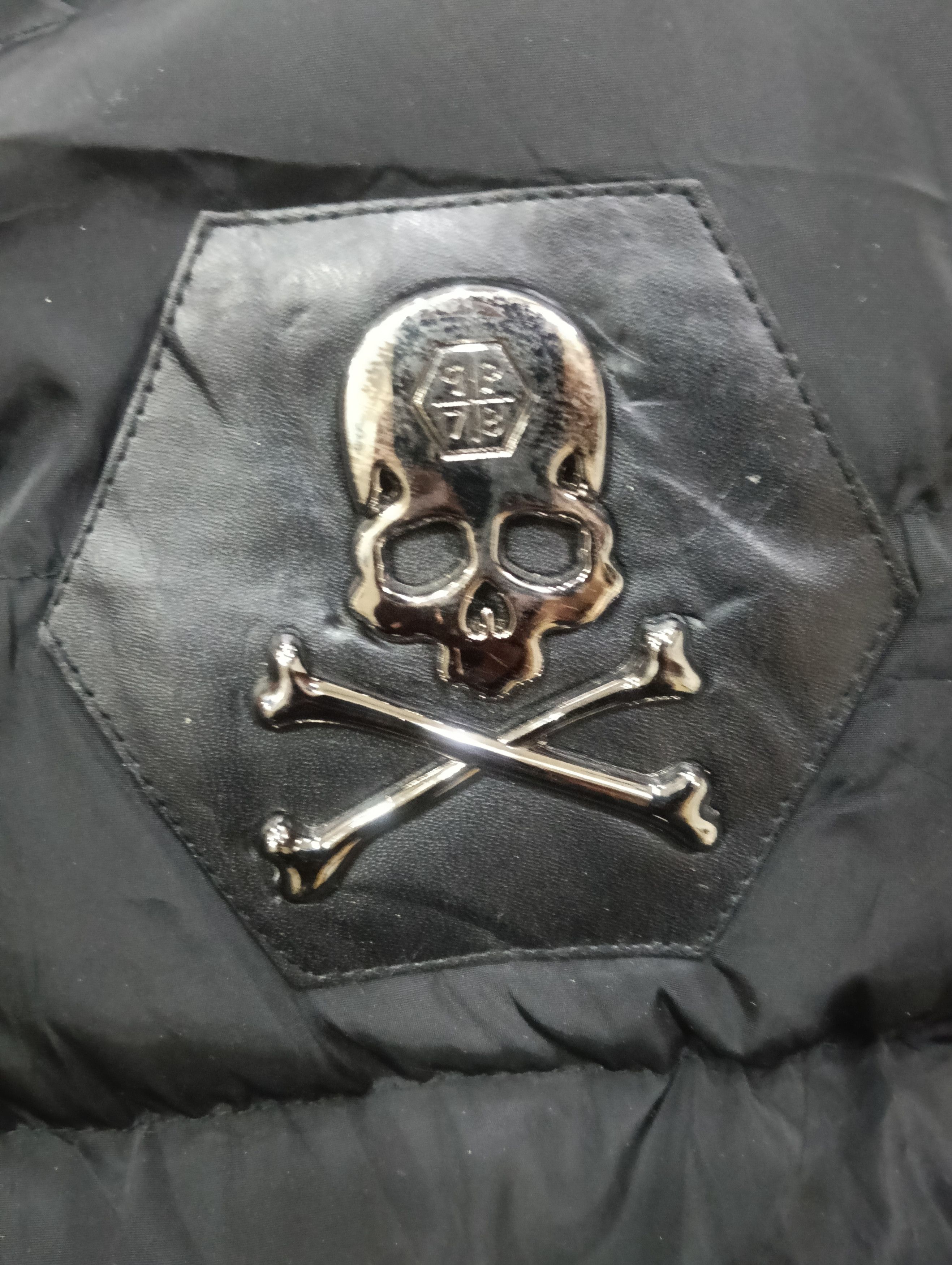 Designer × Japanese Brand Huishang Inspired Philipp Plein Skull Puffer Jacket Size US XL / EU 56 / 4 - 10 Thumbnail