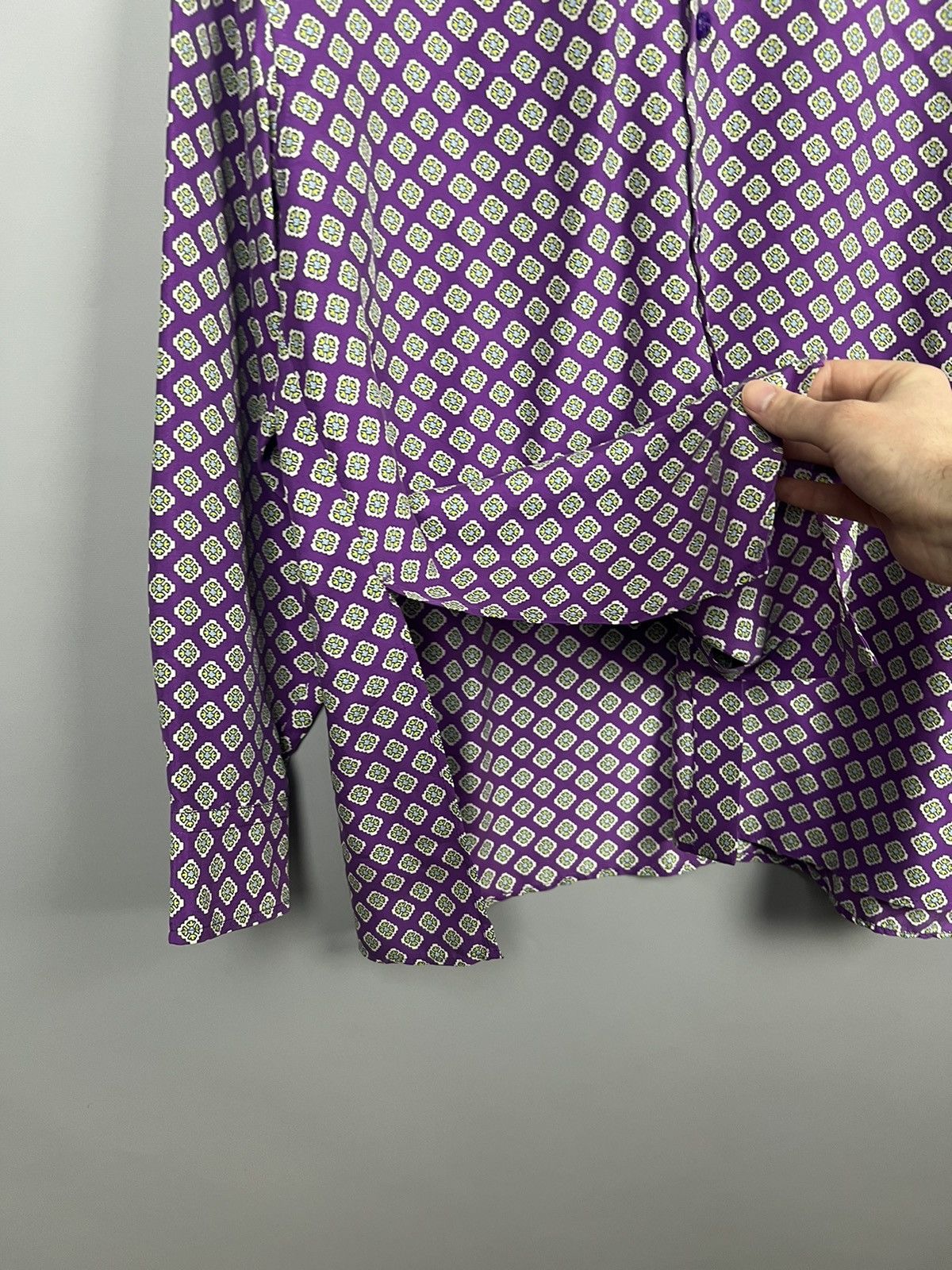 Ralph Lauren Purple Label Ralph Lauren silk Shirt geometric print Rare Size M / US 6-8 / IT 42-44 - 4 Thumbnail