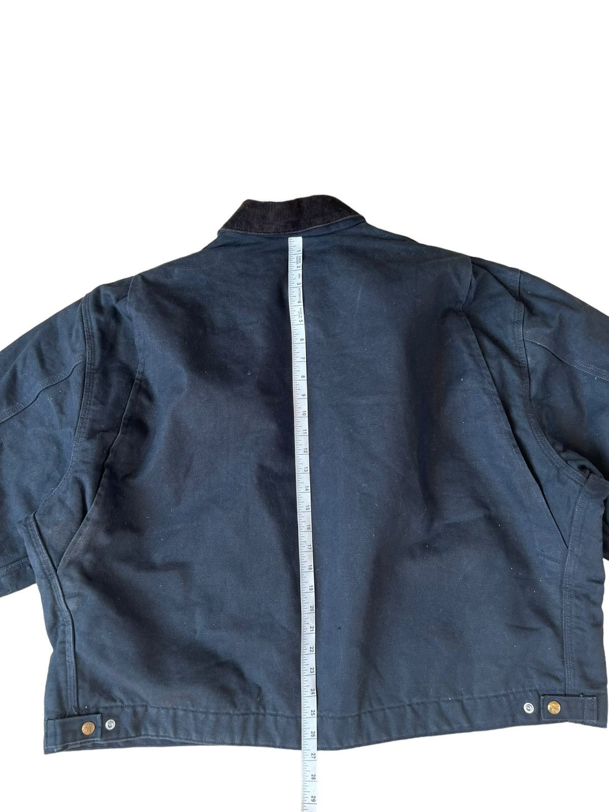 Carhartt Vintage 90s Carhartt Detroit Dusty Black Denim Jacket XXL Size US XXL / EU 58 / 5 - 5 Thumbnail