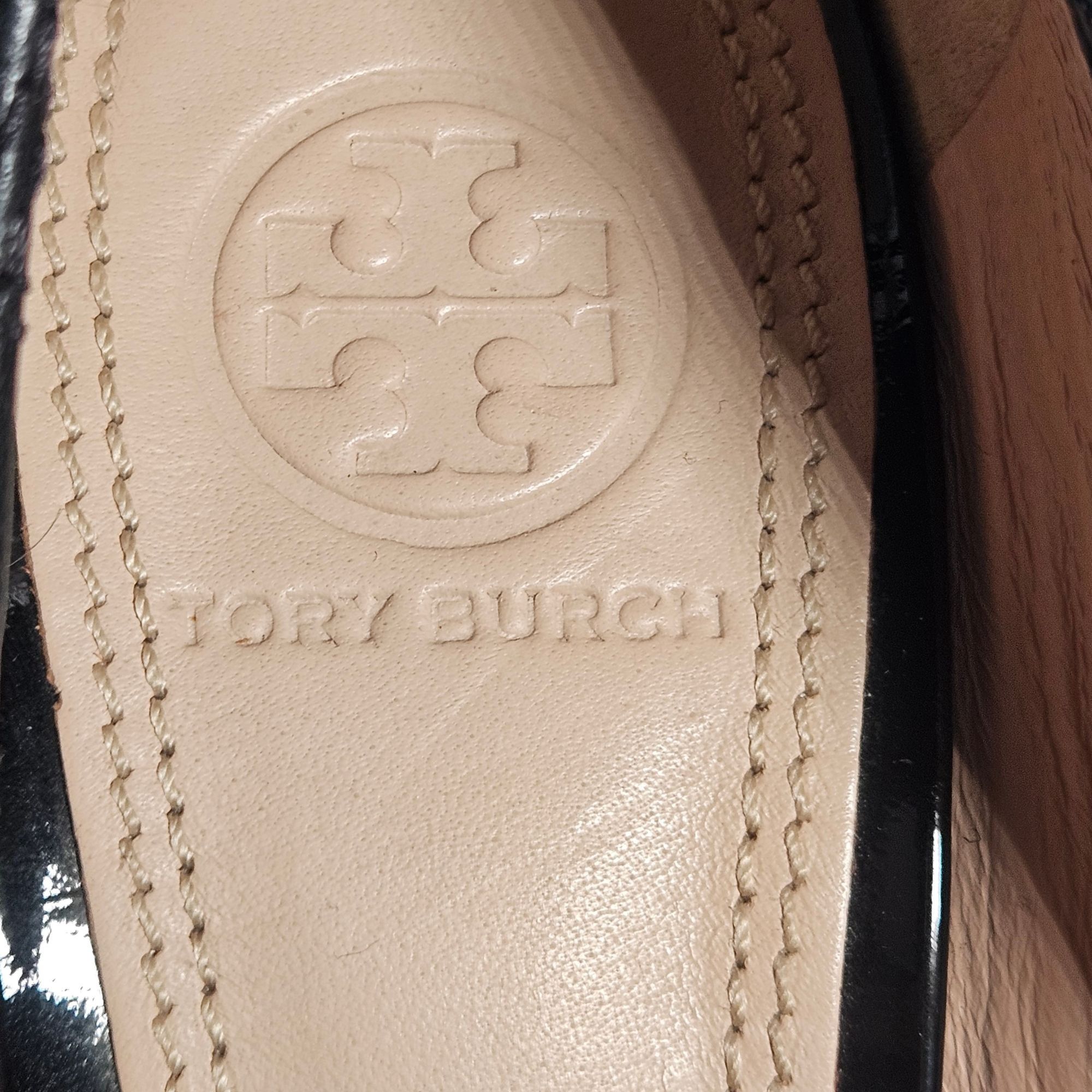 Tory Burch Tory Burch Womens Quilted Leather Wedges Black 7.5M | Quiet Size US 7.5 / IT 37.5 - 8 Thumbnail
