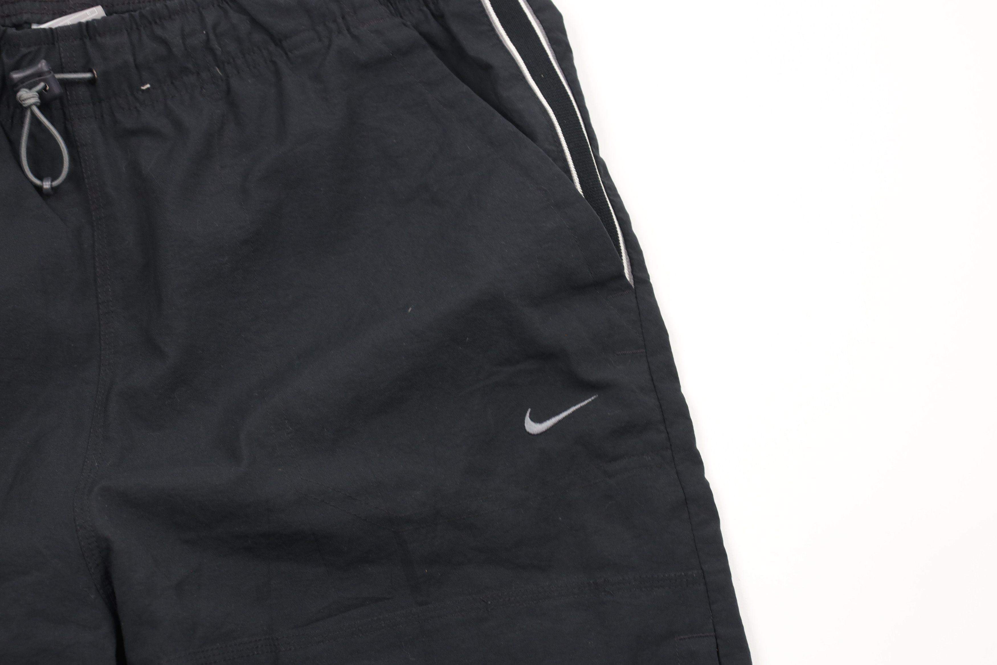 Nike × Vintage Vintage Nike Travis Scott Mini Swoosh Wide Leg Pants Black Size US 36 / EU 52 - 5 Thumbnail
