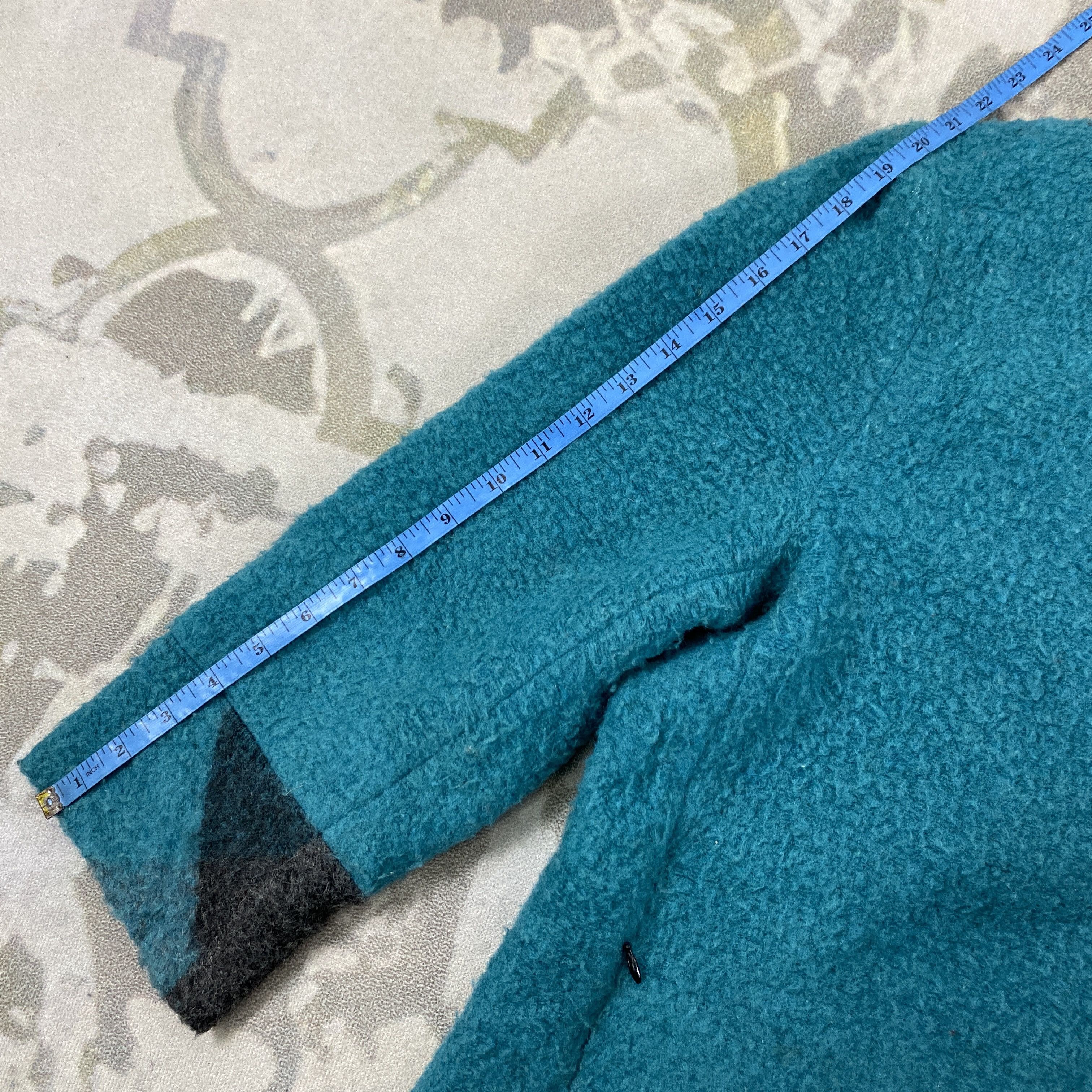 Japanese Brand Vintage Castelletti Ivana Blue Drape Wool Coat Jacket- J496 Size US M / EU 48-50 / 2 - 6 Thumbnail