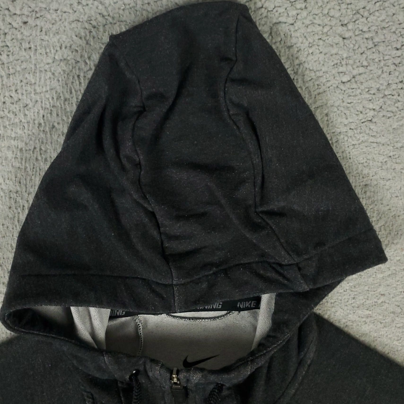 Nike VINTAGE Nike Men’s Hoodie Full Zip Sweatshirt 2XL Gray Cotton Knit Athletic Sports Size US XXL / EU 58 / 5 - 2 Thumbnail