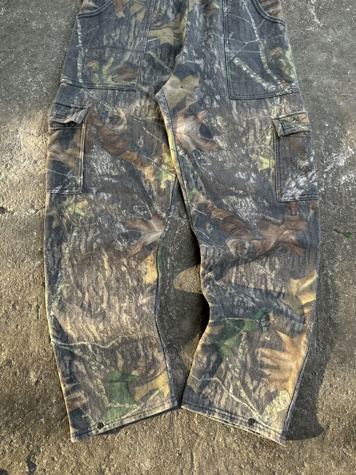 Jerzees (Freesize) Crazy Vintage Y2K Faded Camo Baggy Sweatpants Size US 32 / EU 48 - 4 Thumbnail