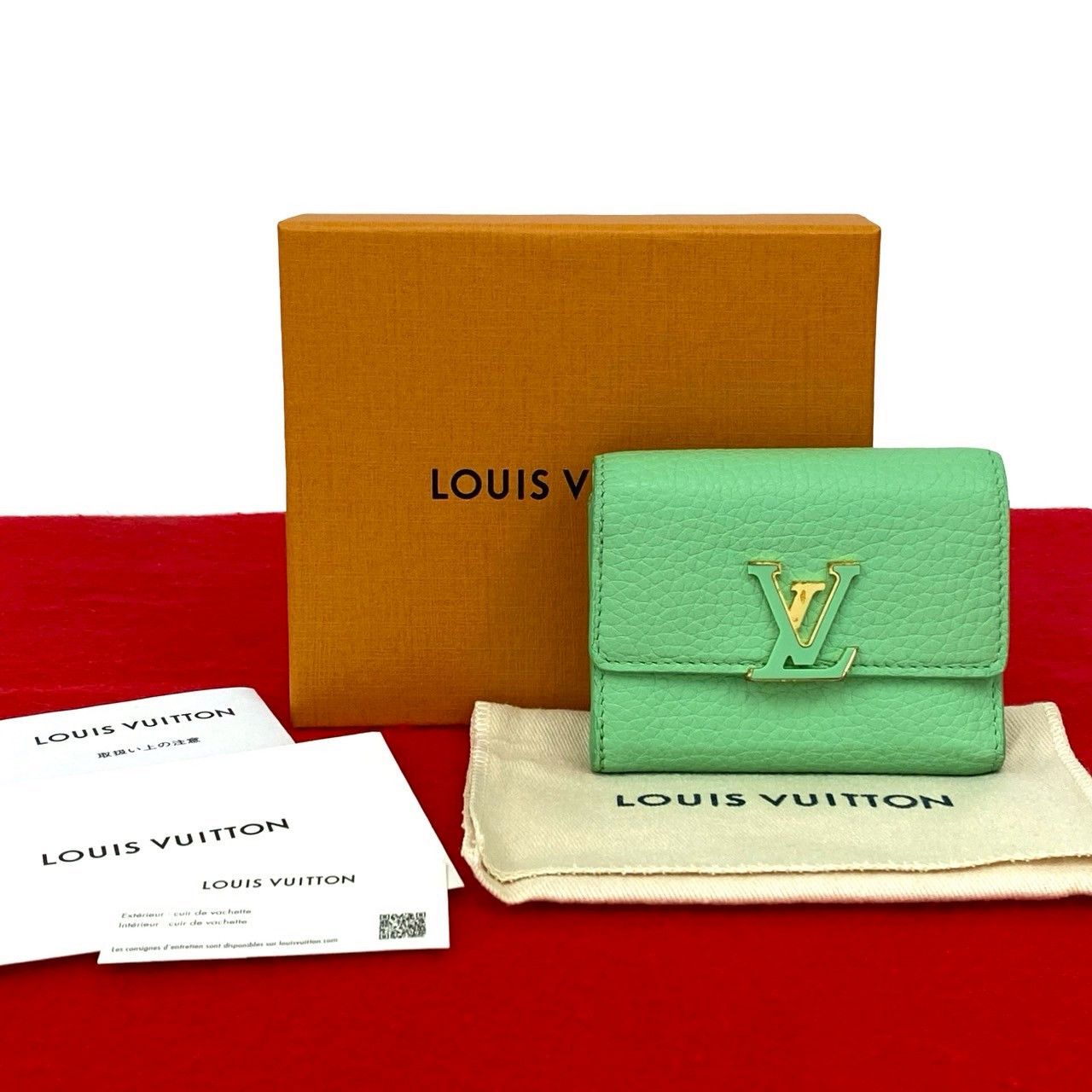 Louis Vuitton Louis Vuitton Louis Vuitton Portefeuille Capucines XS Leather Trifold Wallet Leather Short Wallet DUTY FREE for USA Size ONE SIZE - 1 Thumbnail