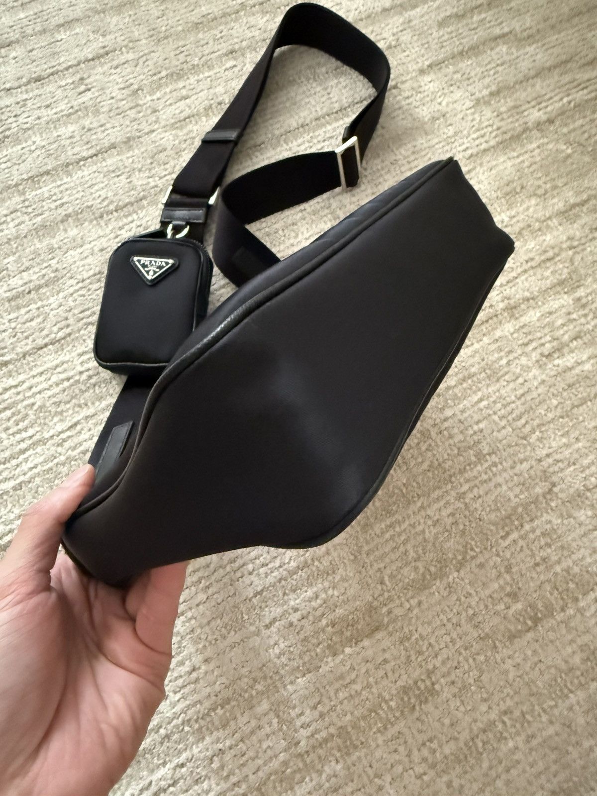 Prada Re-Nylon and Saffiano leather shoulder bag Size ONE SIZE - 3 Thumbnail
