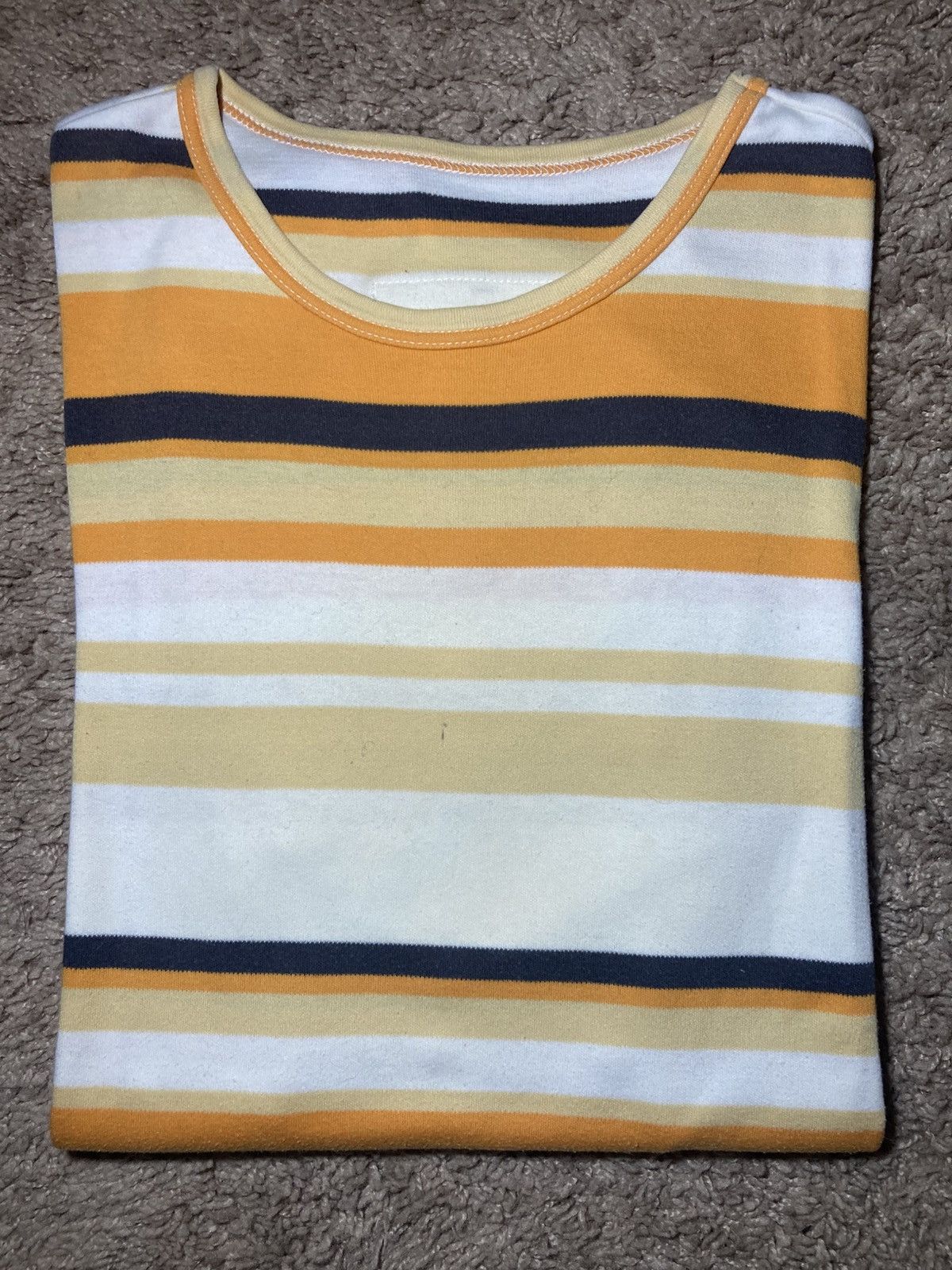 Beauty Beast SS98 Beauty:Beast Striped Orange 1999 90s 2 Also BB Manga Size US M / EU 48-50 / 2 - 1 Thumbnail