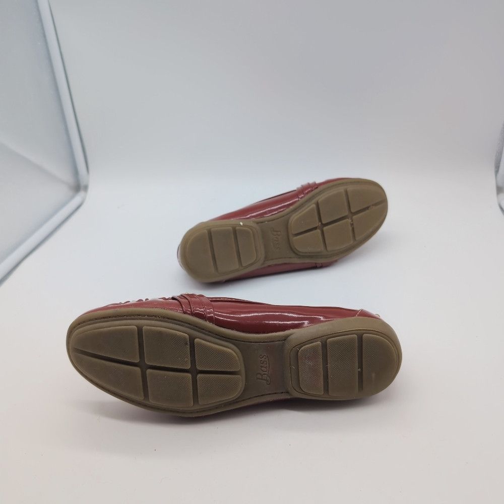 Bass Bass Betsy F15 Loafers Red with dark gold buckles sz 8 Size US 8 / IT 38 - 7 Thumbnail