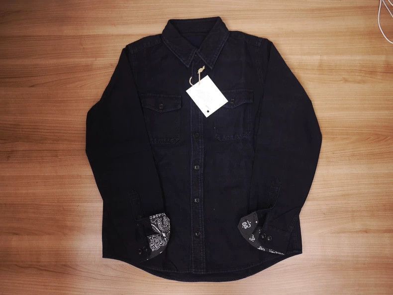 Visvim ICT Black ELK Flannel Shirt Bandana-2506