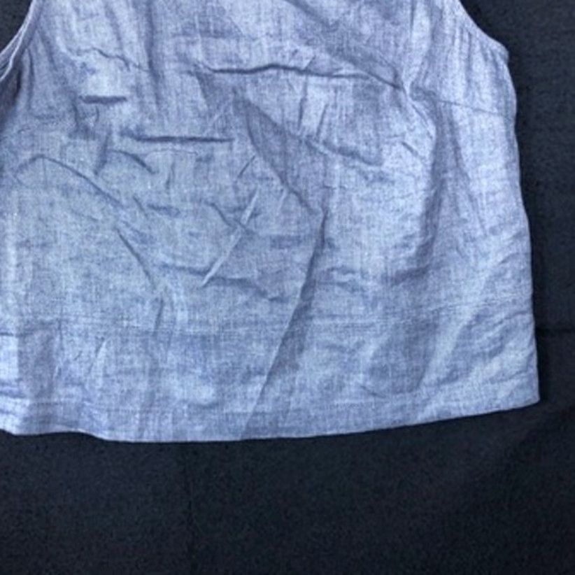 Banana Republic Banana Republic Womens Blouse Blue Sleeveless Tank Hook Loop Back Small Size S / US 4 / IT 40 - 3 Thumbnail