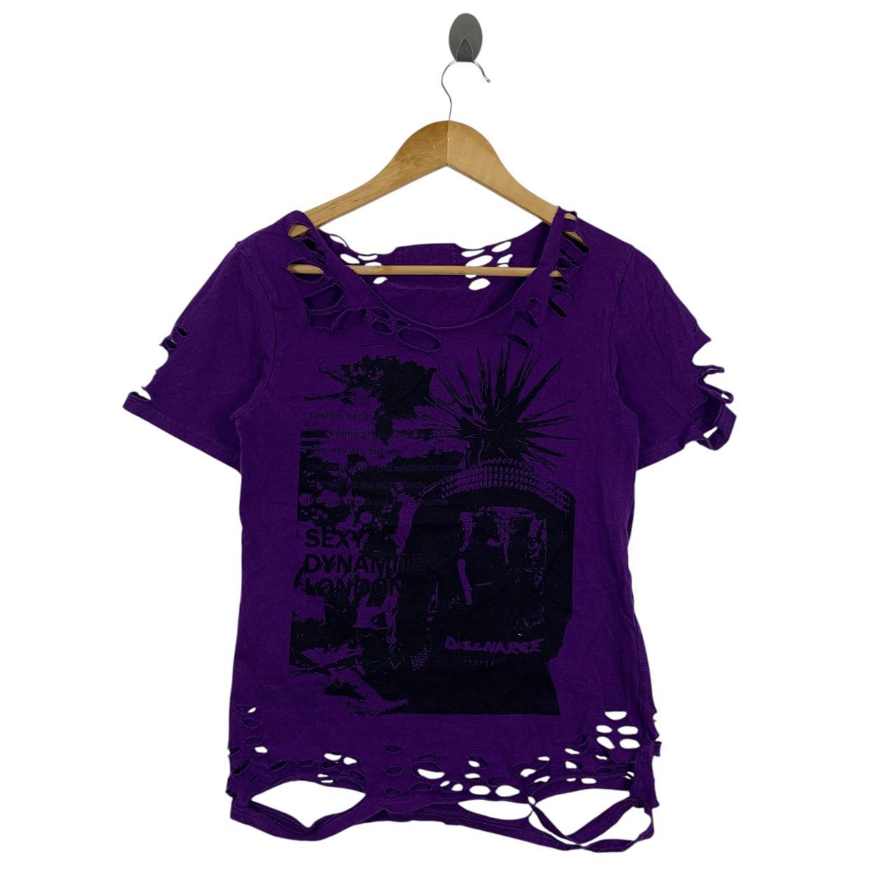 Vintage SEXY DYNAMITE LONDON Discharge Band Punk Distressed Tshirt Size S / US 4 / IT 40 - 1 Thumbnail