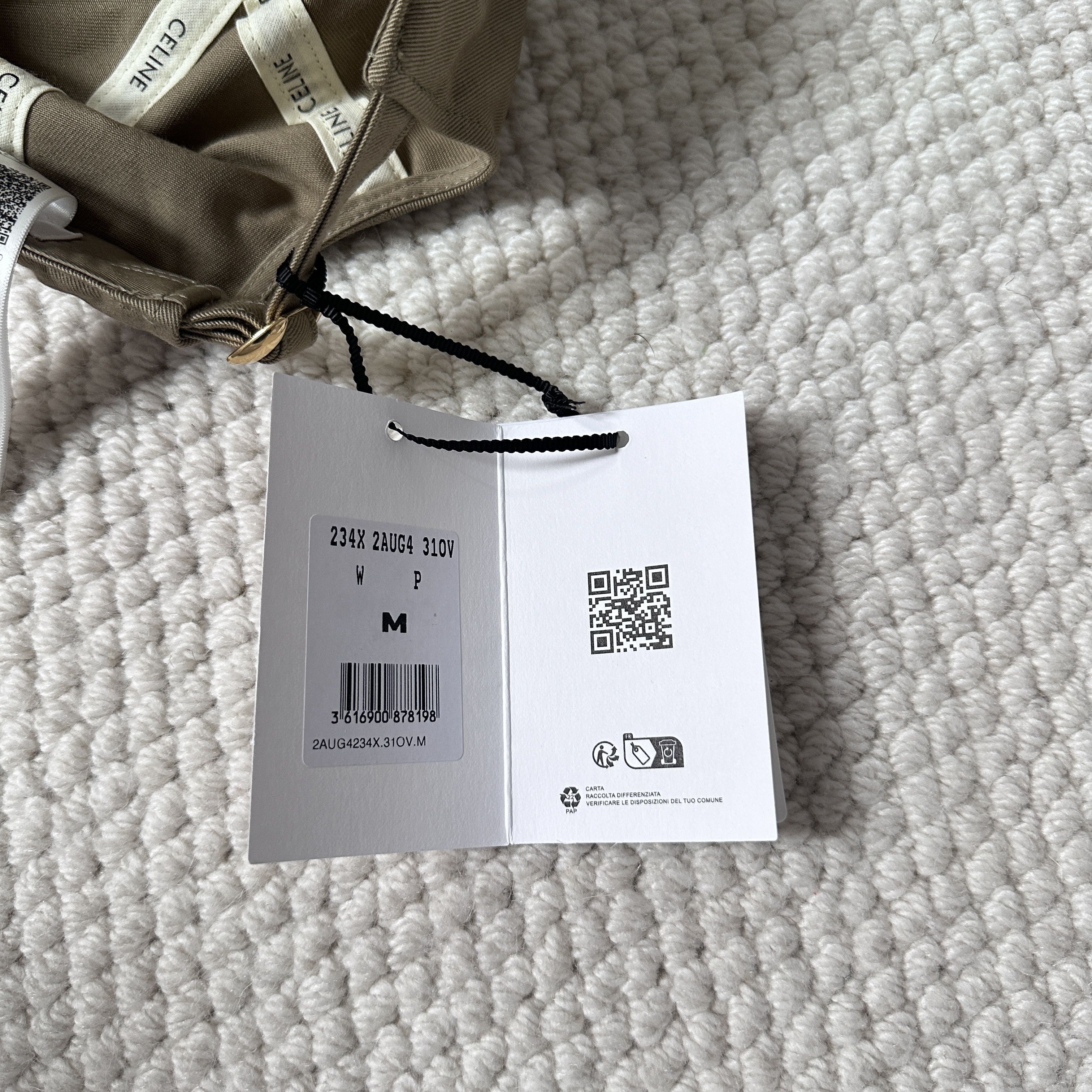 Celine CELINE Triomphe Baseball Cap In Cotton OLIVE Size ONE SIZE - 5 Thumbnail